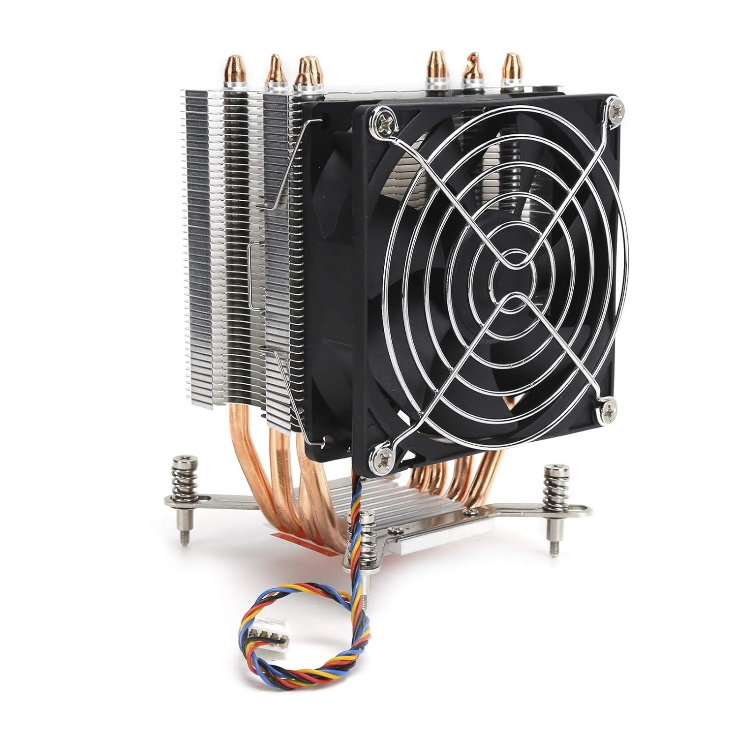 خنک کننده بادی پردازنده، فن خنک کننده پردازنده 90 میلی متری با لوله های حرارتی مایع، هیت سینک کامپیوتر ITX برای LGA 2011 1366 1150 1151 1155 1156
