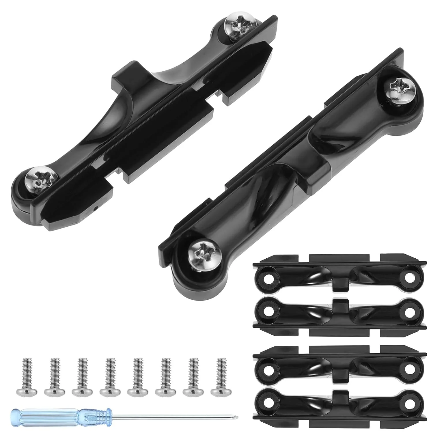 براکت فن پردازنده مرکزی برای صفحه پشتی AM4، 2 جفت مجموعه براکت AM4 با پیچ گوشتی، نگهدارنده فن پردازنده AMD برای رادیاتورهای هوا خنک و تا حدی آب خنک نوع قلاب دار