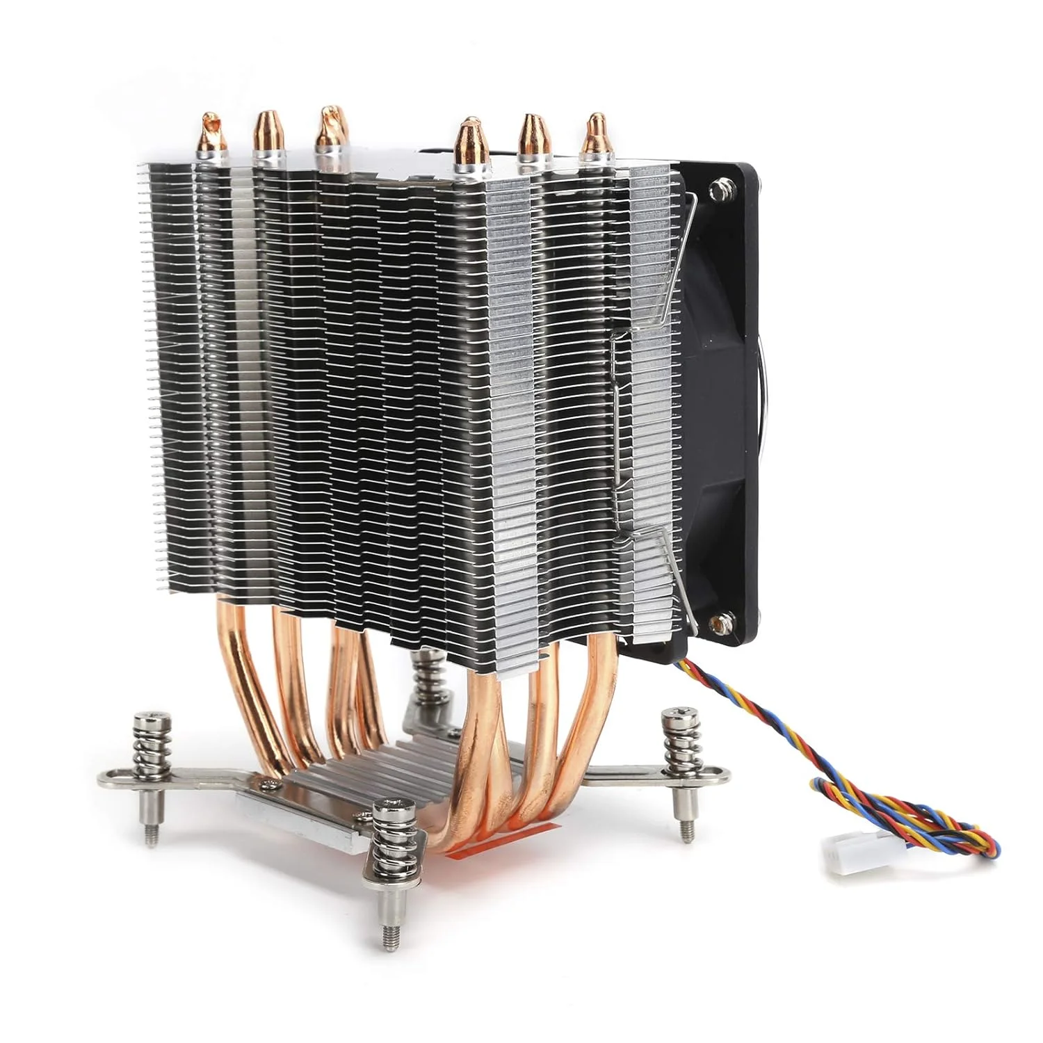 خنک کننده بادی پردازنده، فن خنک کننده پردازنده 90 میلی متری با لوله های حرارتی مایع، هیت سینک کامپیوتر ITX برای LGA 2011 1366 1150 1151 1155 1156