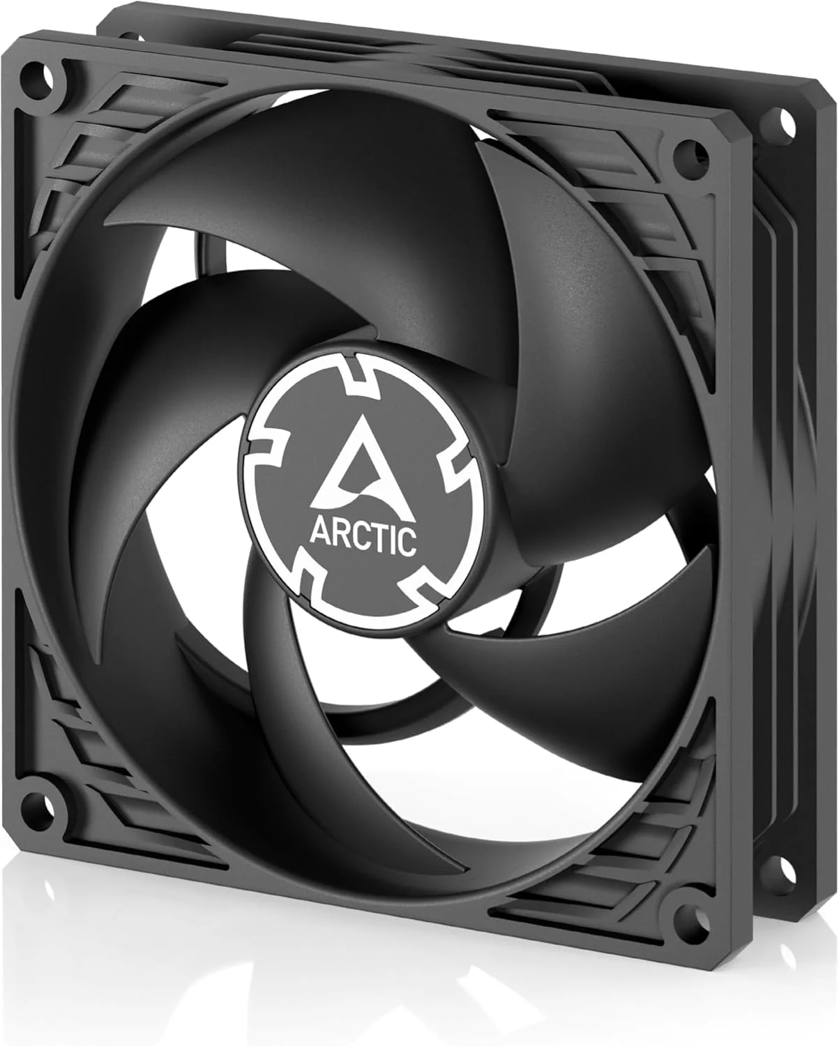 فن کیس ARCTIC P9 PWM PST - فن کیس 92 میلی‌متری PWM با کابل تقسیم‌کننده، بهینه شده برای فشار استاتیک، 200-3000 دور در دقیقه، موتور بی‌صدا و کارآمد، حالت 0dB - مشکی