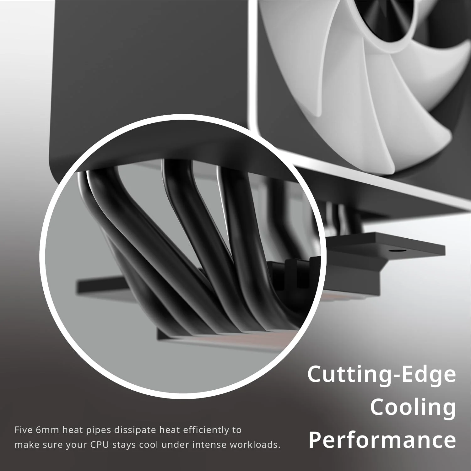 خنک کننده بادی پردازنده APNX AP1-V مشکی، 5 لوله حرارتی، فریم آلومینیومی، فن PWM با بلبرینگ هیدرو، جریان هوای بالا، 165 میلی متر (ارتفاع)، Intel LGA 1700/1200، AMD Ryzen AM5/AM4