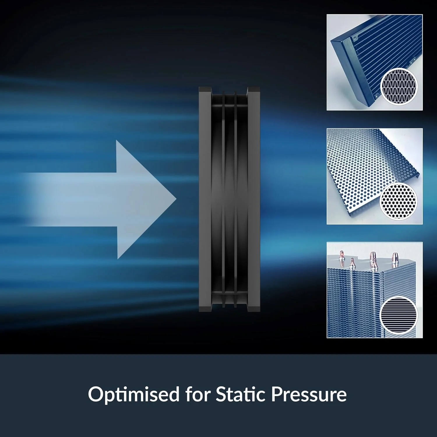 فن کیس ARCTIC P9 PWM PST - فن کیس 92 میلی‌متری PWM با کابل تقسیم‌کننده، بهینه شده برای فشار استاتیک، 200-3000 دور در دقیقه، موتور بی‌صدا و کارآمد، حالت 0dB - مشکی