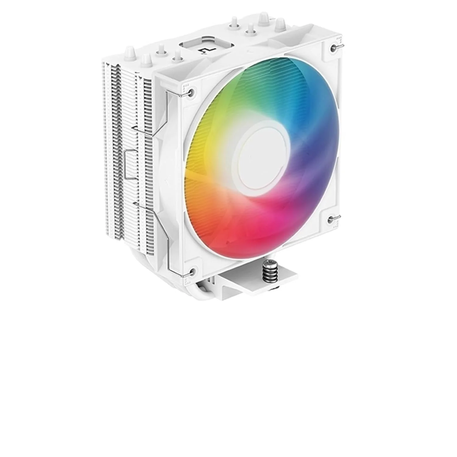 خنک کننده بادی AG400 با 4 لوله حرارتی ARGB PWM پردازنده CPU برای LGA1700 1200 115X 1151 1155 AMD AM4 AM5 (AG400 ARGB W)