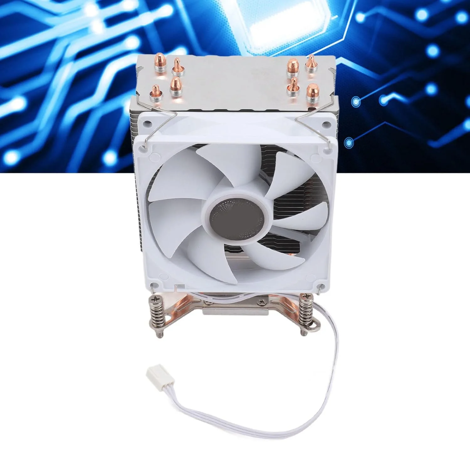 خنک کننده پردازنده LGA 2011 با توان حرارتی 230 وات، 3 پین 12 ولت DC، 2000 دور در دقیقه، بلبرینگ هیدرولیک و فن 90 میلی متری برای مادربرد به همراه صفحه پشتی