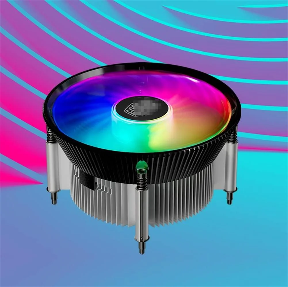 خنک‌کننده پردازنده بادی کم‌ارتفاع مستر I70C ARGB LGA1700، پایه درج مس، فن نورپردازی ARGB با 4 پین PWM و 5 ولت 3 پین فقط برای سوکت Intel LGA1700