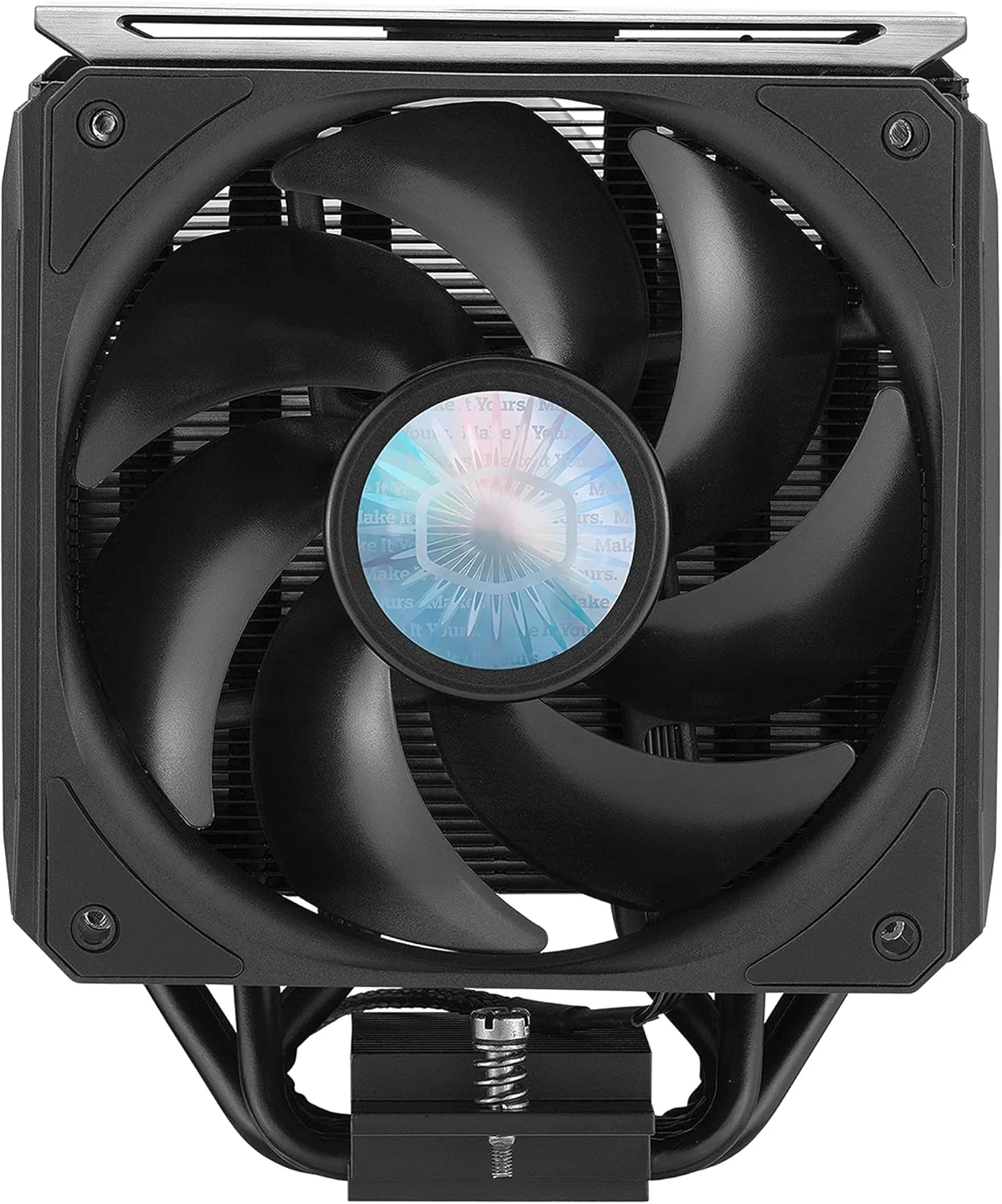 خنک کننده بادی پردازنده Cooler Master MasterAir MA612 Stealth - فن های SickleFlow 120 V2 با پیکربندی Push-Pull، دارای 6 لوله حرارتی، سازگاری کامل با رم، پوشش مشکی مات - سازگاری جهانی با سوکت ها