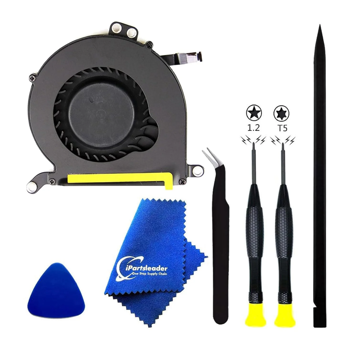 فن خنک کننده پردازنده مناسب برای مک بوک ایر ۱۳ اینچی مدل A1369 (۲۰۱۱) و A1466 (۲۰۱۲ ۲۰۱۳ ۲۰۱۴ ۲۰۱۵ ۲۰۱۷) شماره قطعه 922-9643 923-0442 923-00507 MG50050V1