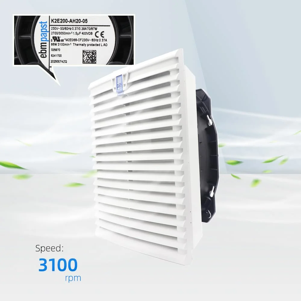 فن کابینتی آکسیال Ebm Papst مدل K2E200-AH20-05 با جریان 0.37/0.39 آمپر