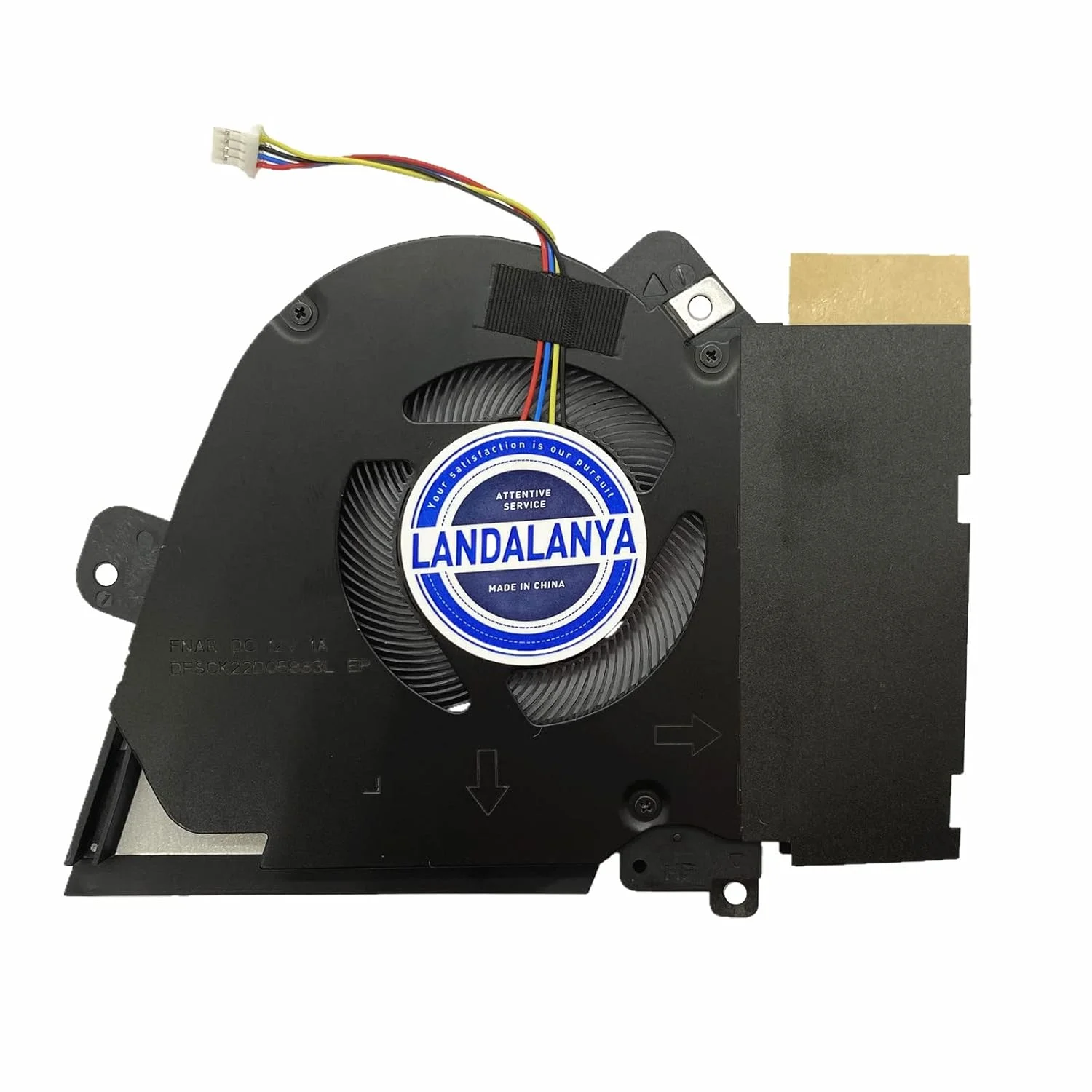 فن خنک کننده جدید CPU و GPU لپ تاپ جایگزین برای ASUS TUF Dash F15 FX516 FX516P Air RTX3070 Series DFSCK22D05883L FNAR 13NR0760P02011 DFSCK221151817 FNAQ 13NR0760P01011 DC12V 1A