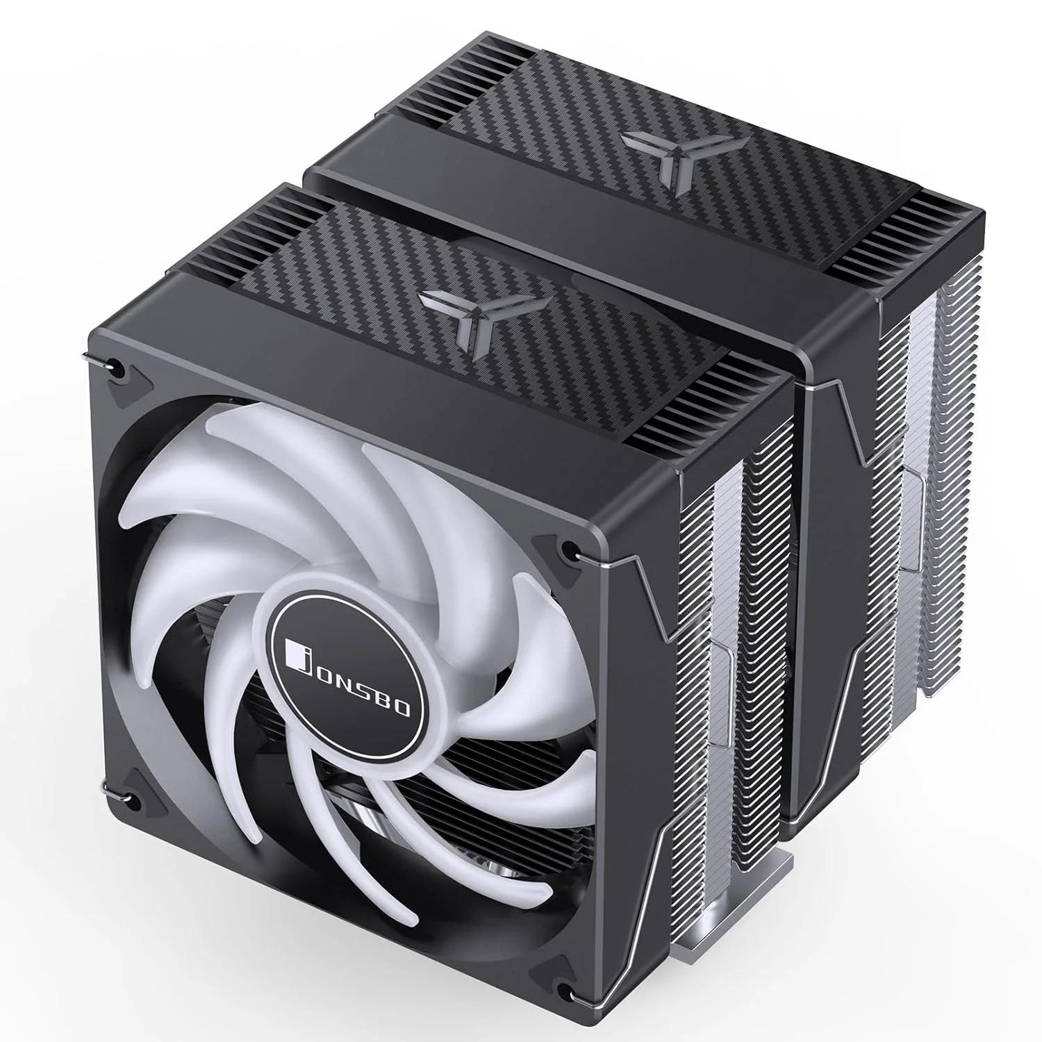 خنک کننده پردازنده دو برج Jonsbo CR3000E با تغییر رنگ خودکار، رادیاتور دو فن 120 میلی‌متری، 6 لوله حرارتی ضد گرانش، ارتفاع 155 میلی‌متر، پشتیبانی از AM4/AM5/Intel 1700، فن پردازنده، مشکی