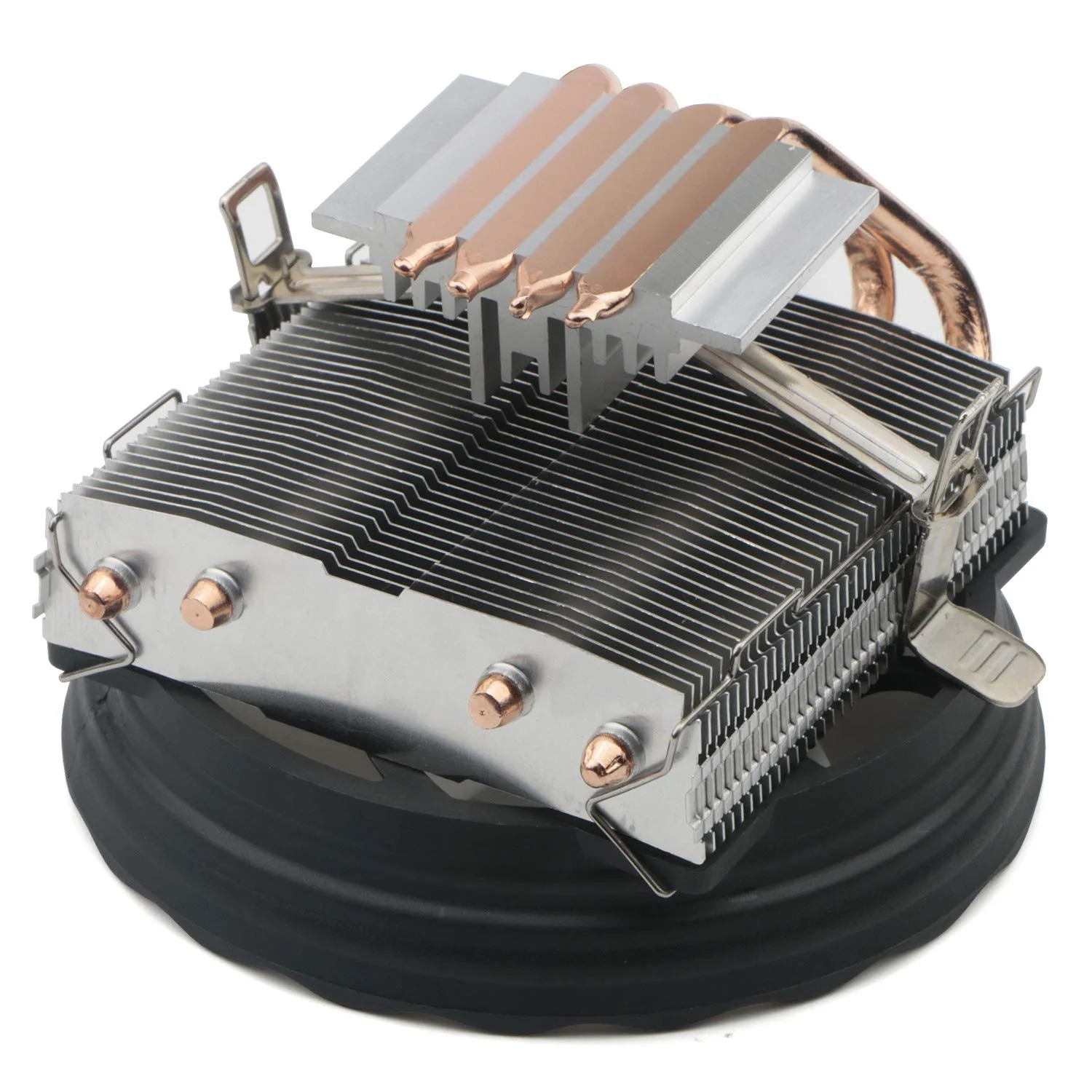 فن خنک کننده پردازنده ۹۲ میلی‌متری JIUWU با ۴ لوله حرارتی تماسی مستقیم برای اینتل AMD (LGA 775 1150 1155 1151 1156)