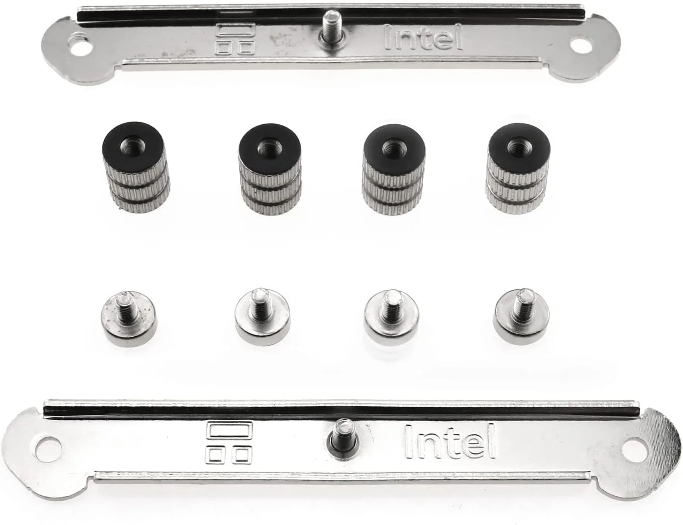 کیت های نصب LGA1700 برای خنک کننده بادی پردازنده ID-Cooling مدل RLECS 1Set LGA17XX-SS2، براکت سگک صفحه پشتی خنک کننده پردازنده برای کیس کامپیوتر Intel 1700، کیت خنک کننده آبی و بادی، براکت سگک خنک کننده پردازنده