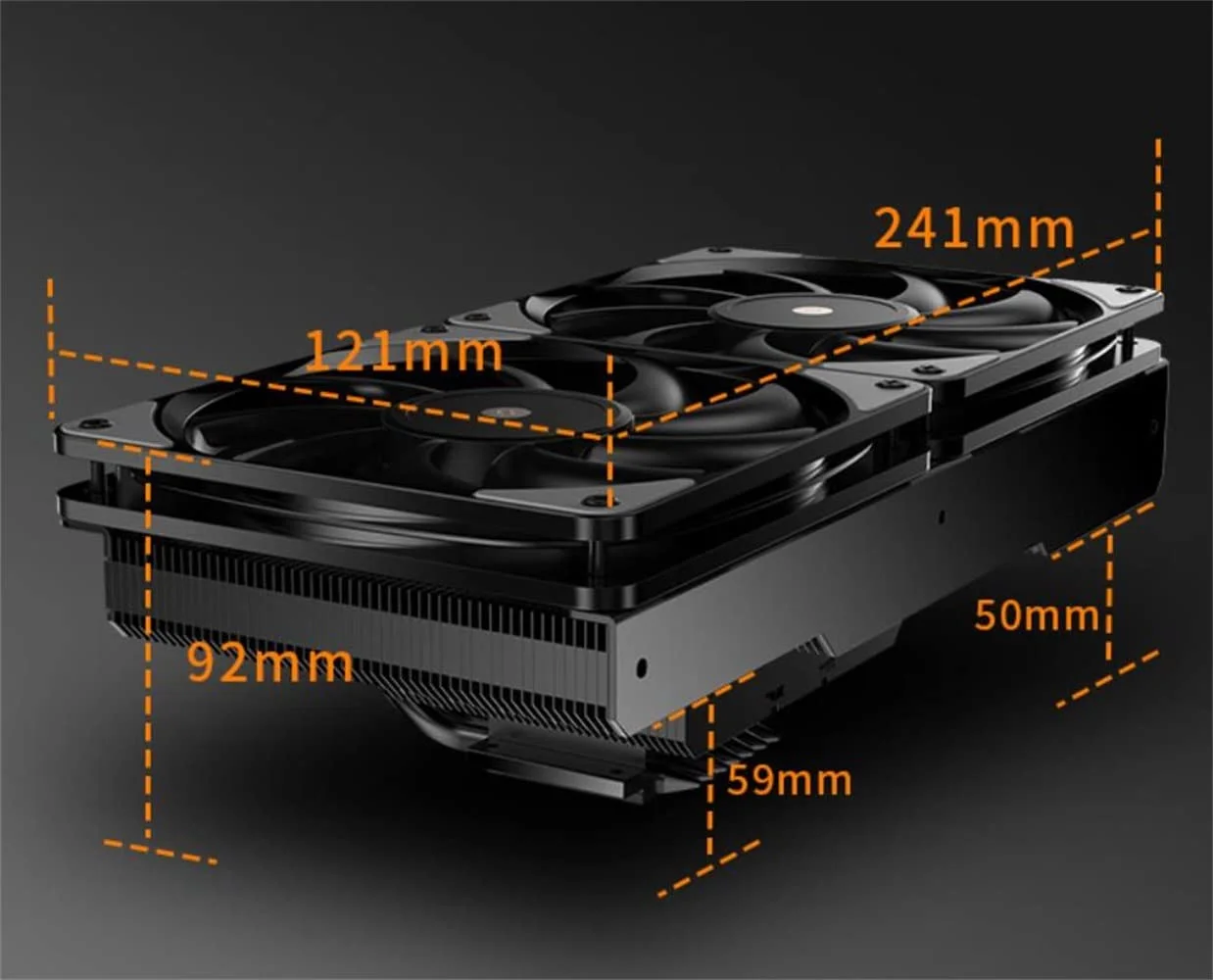 خنک کننده بادی پردازنده JIUSHARK JF13K Diamond، دارای 7 لوله حرارتی مسی 6 میلی متری، 2 فن PWM و ARGB با ابعاد 120*120*15 میلی متر، توان حرارتی 250 وات، مناسب برای Intel LGA 1700/1200/115X و AMD AM5/AM4