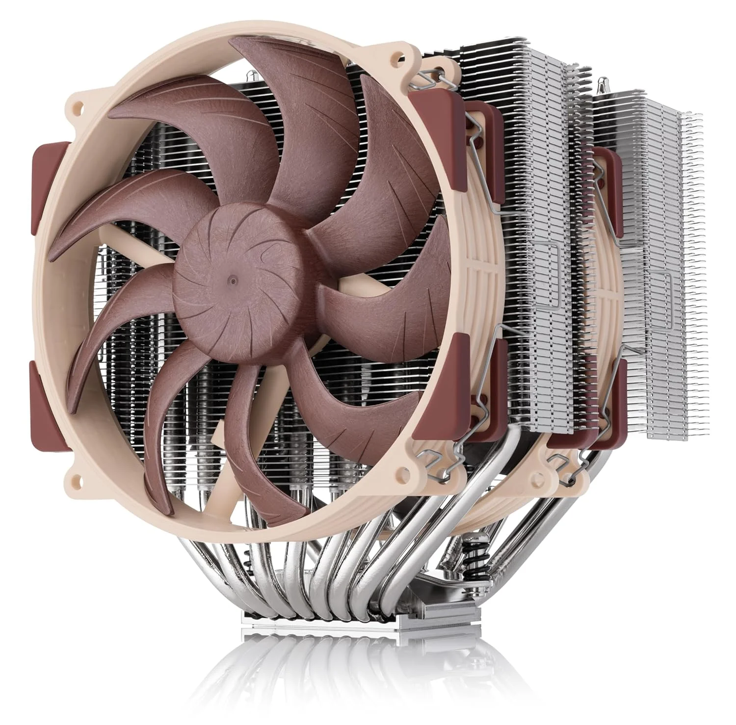 خنک کننده پردازنده دو برج Noctua NH-D15 G2 HBC، نسخه تخصصی High Base Convexity برای Intel LGA1700 (قهوه ای)