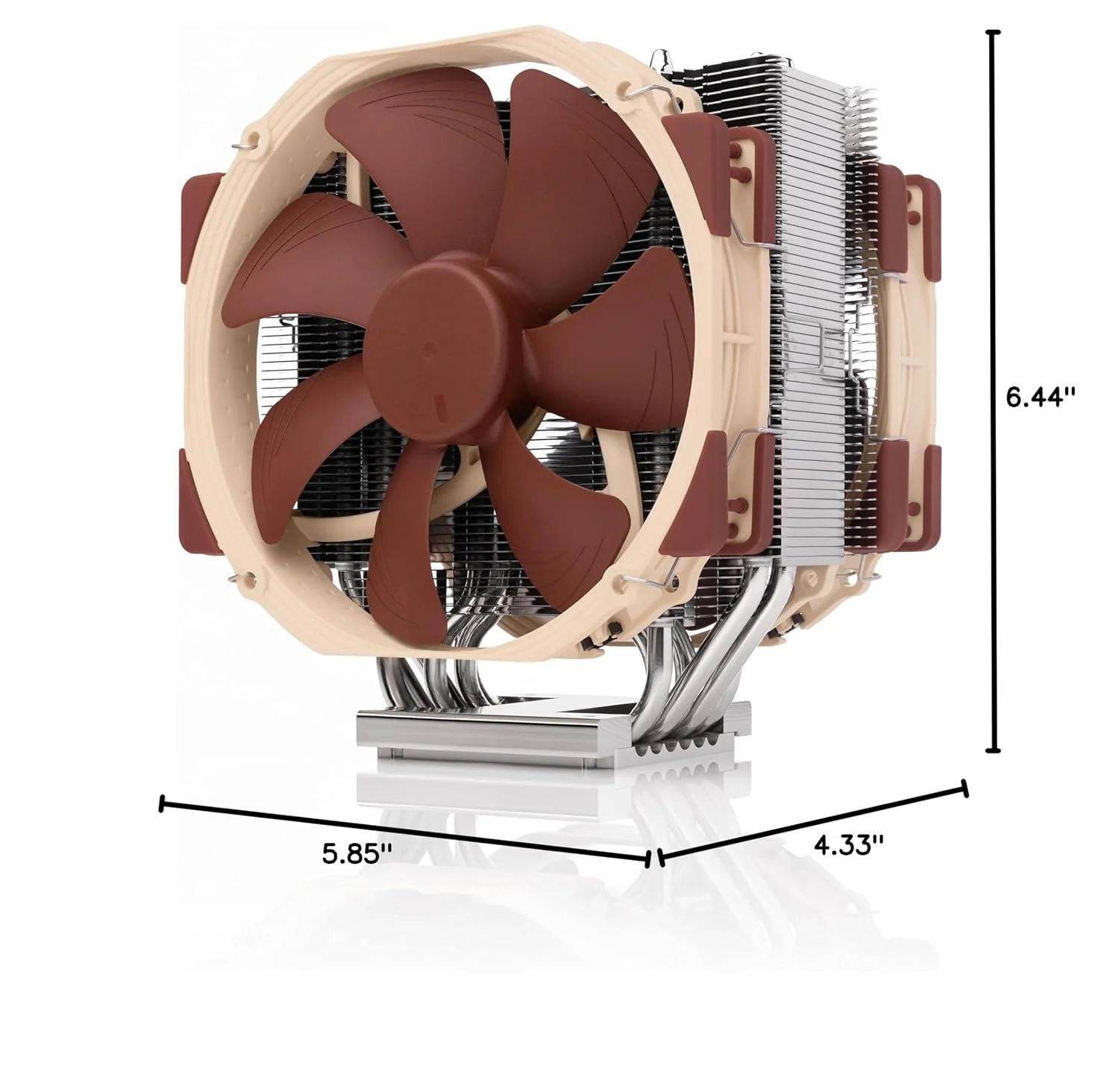 خنک کننده پردازنده 140 میلی‌متری با کیفیت عالی و کم صدای Noctua NH-U14S TR5-SP6 برای AMD Threadripper (sTR5) و Epyc 8004 (SP6)