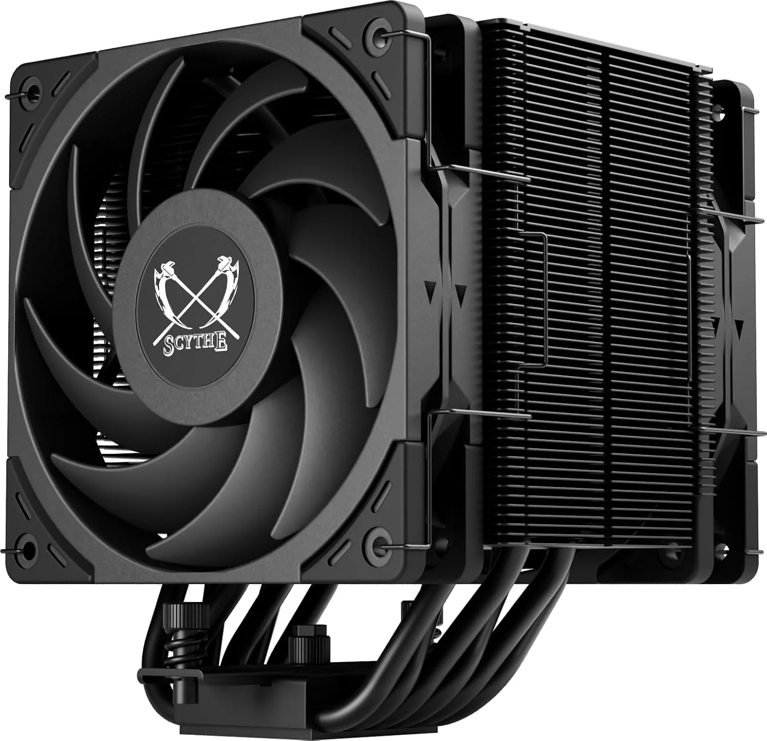 خنک کننده بادی پردازنده سایث مدل Mugen 6 Dual Fan Black Edition، سازگار با Intel LGA1700, LGA1151, AMD AM5, AM4، فن 120 میلی متری، تک برج، پوشش آلومینیومی (Mugen 6 Dual Fan Black Edition) (SCMG-6000DBE)