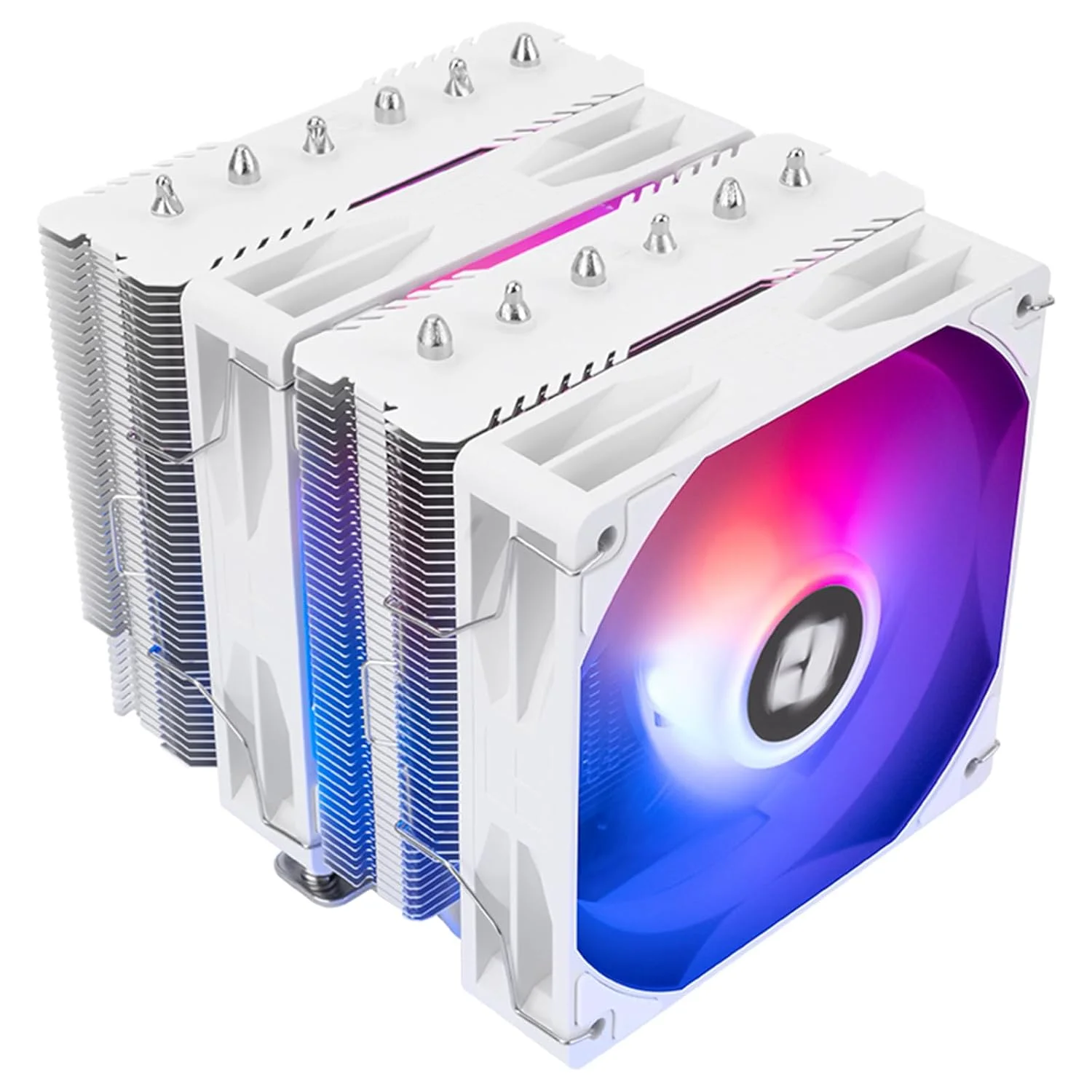 خنک کننده بادی پردازنده Peerless Assassin 120 SE ARGB White V2 - دارای 6 لوله حرارتی با تکنولوژی AGHP GEN 5.0 | فن های ضخیم PWM 120 میلی متری با سرعت 1850 دور در دقیقه، برای پردازنده های Intel 1851/1700/115X/1200 و AMD AM4/AM5