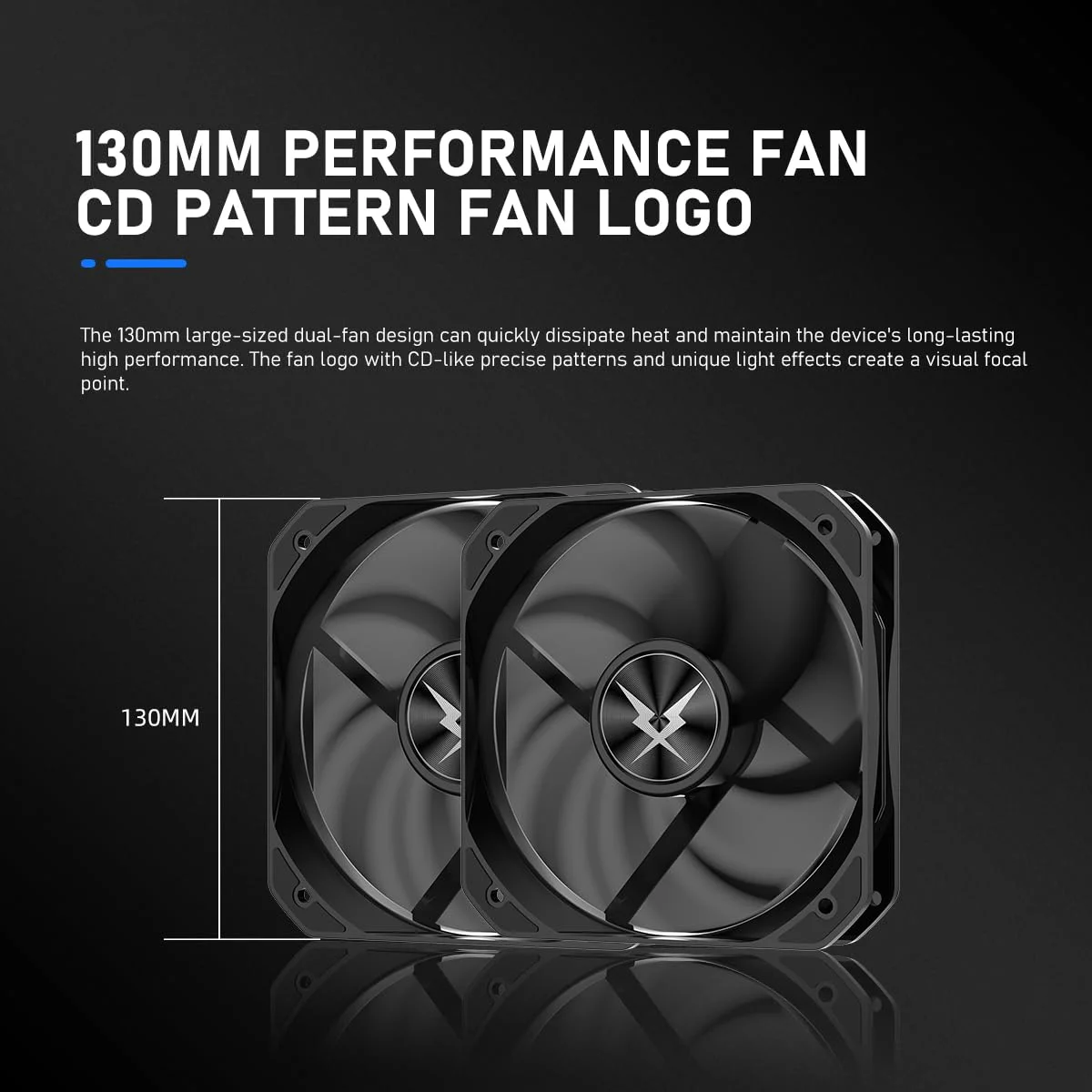 خنک کننده پردازنده RUIX GT820، دارای 8 لوله حرارتی، دو برج، فن PWM 130 میلی‌متری، توان حرارتی 240 وات، برای AMD AM4 AM5 / Intel LGA 1851/1700/1200/115X، مشکی - بدون نور