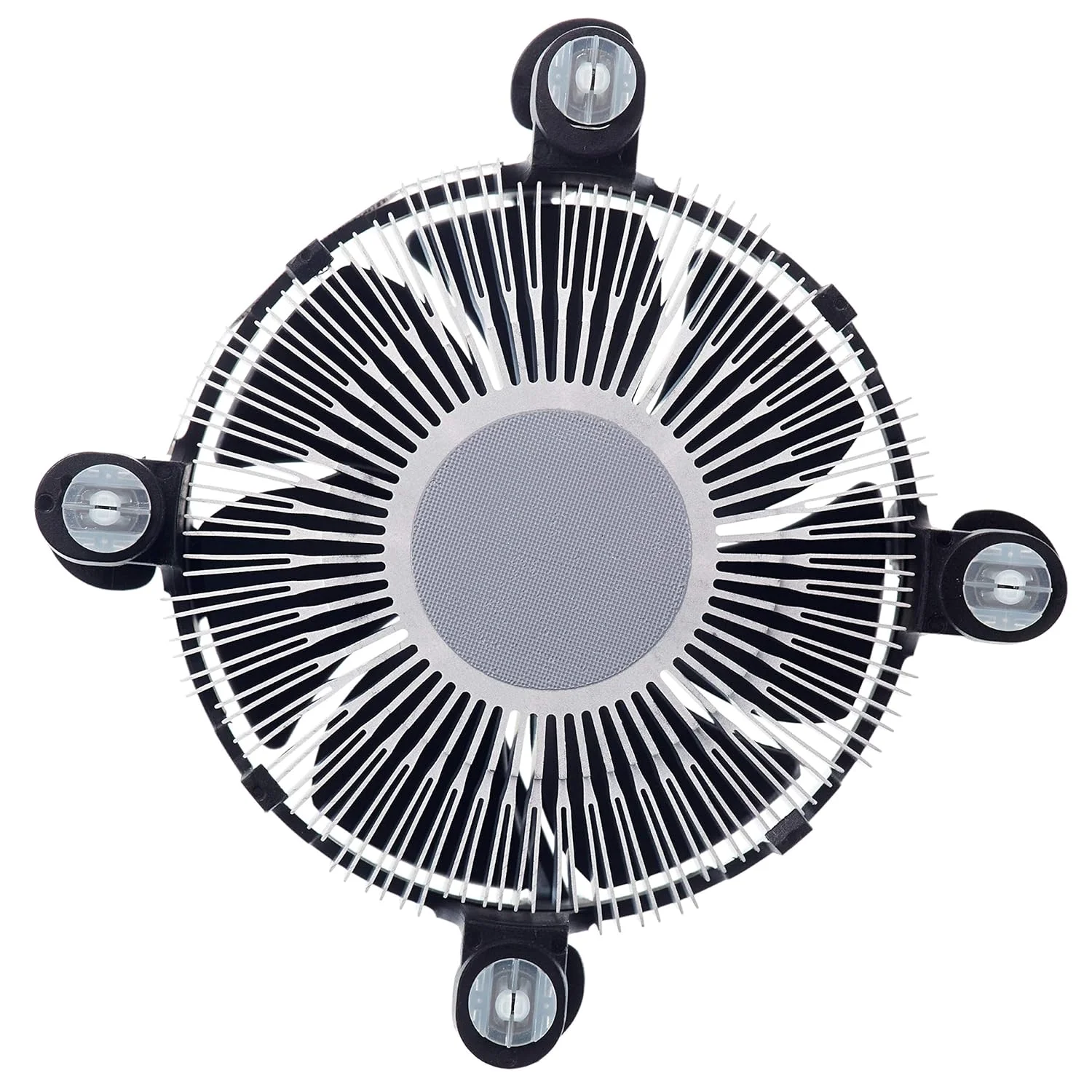 خنک کننده پردازنده دلتا 6 برای سوکت های اینتل LGA1200/LGA775/LGA1150/LGA1151/LGA1155/LGA1156، فن 90 میلی متری 4 پین PWM، توان خنک کنندگی تا 100 وات، گریس با عملکرد بالا از پیش اعمال شده، برای کامپیوتر رومیزی