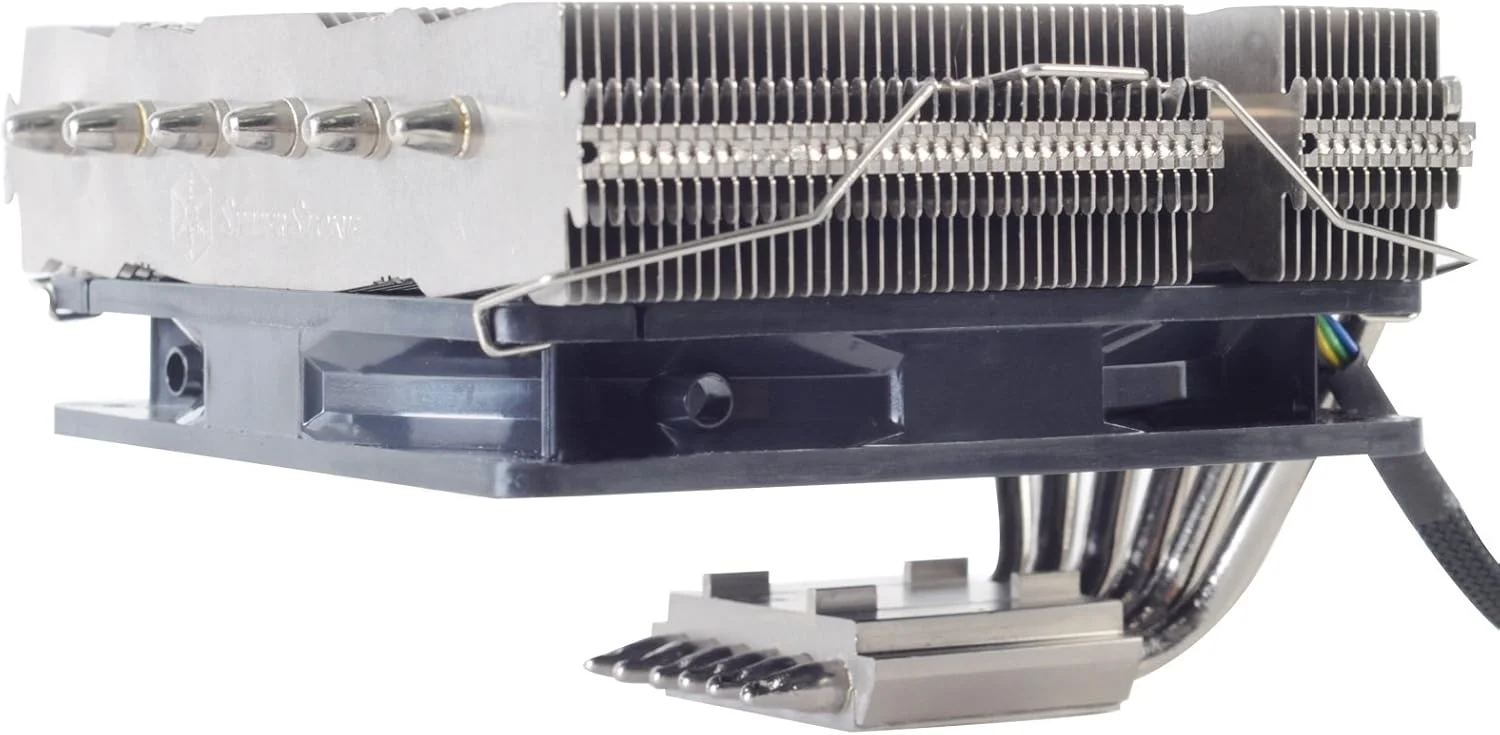 خنک کننده پردازنده نقره ای-مشکی نیتروگون NT06-PRO کامپکت 82 میلی متری SilverStone Technology نسخه 2 مدل SST-NT06-PRO-V2