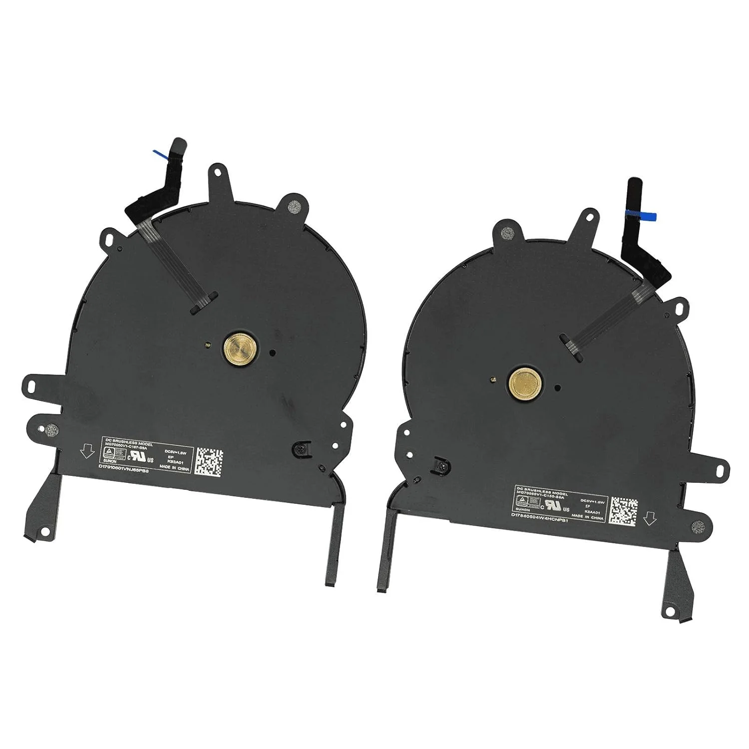 فن خنک کننده پردازنده سمت چپ و راست جایگزین Willhom برای مک بوک پرو 15 اینچی با نمایشگر رتینا (تاچ بار) مدل A1707 (اواخر 2016-اواسط 2017)، A1990 (اواسط 2018-2019)