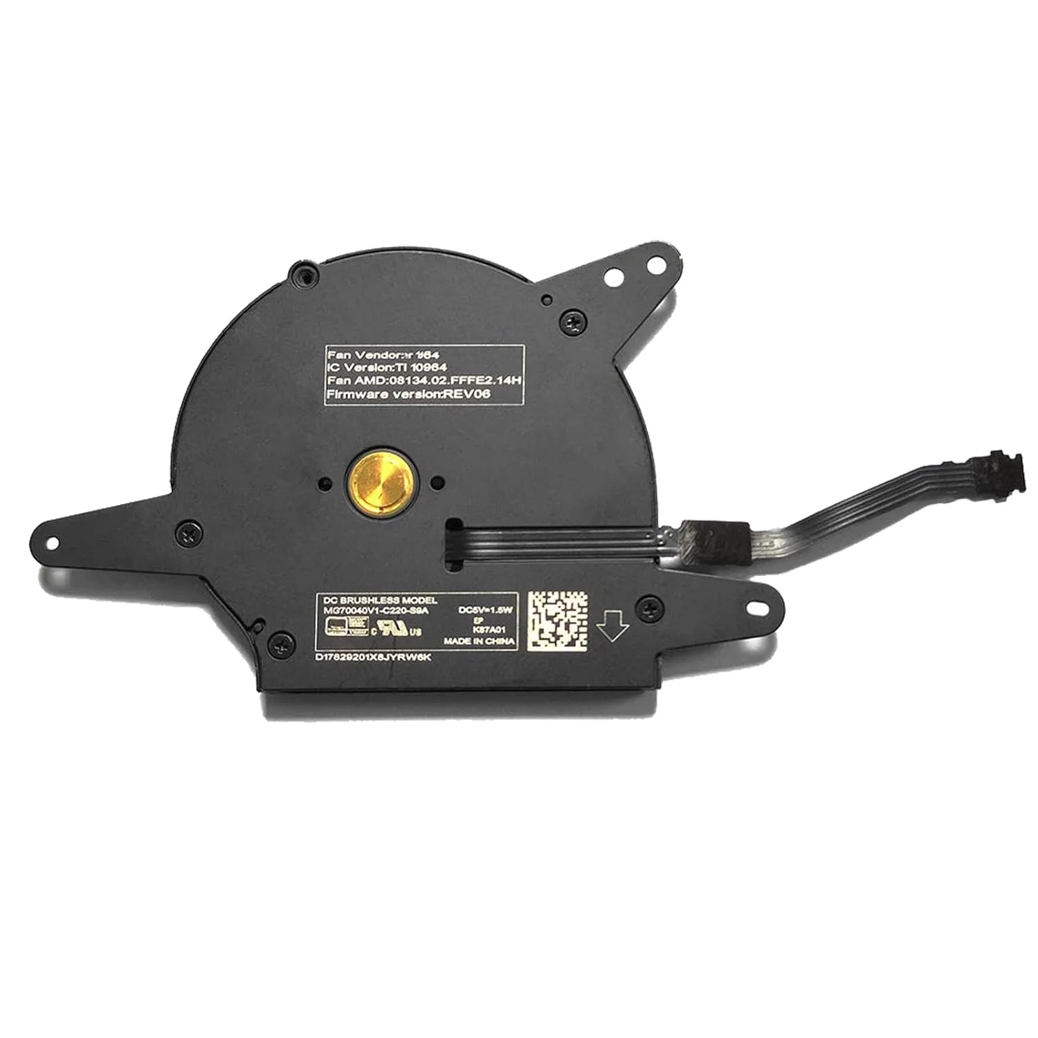 فن خنک کننده پردازنده جایگزین ویلهم برای مک بوک ایر ۱۳ اینچ رتینا (اواخر ۲۰۱۸ - اواسط ۲۰۱۹) مدل A1932، (اوایل ۲۰۲۰) مدل A2179 و (اواخر ۲۰۲۰) مدل A2337