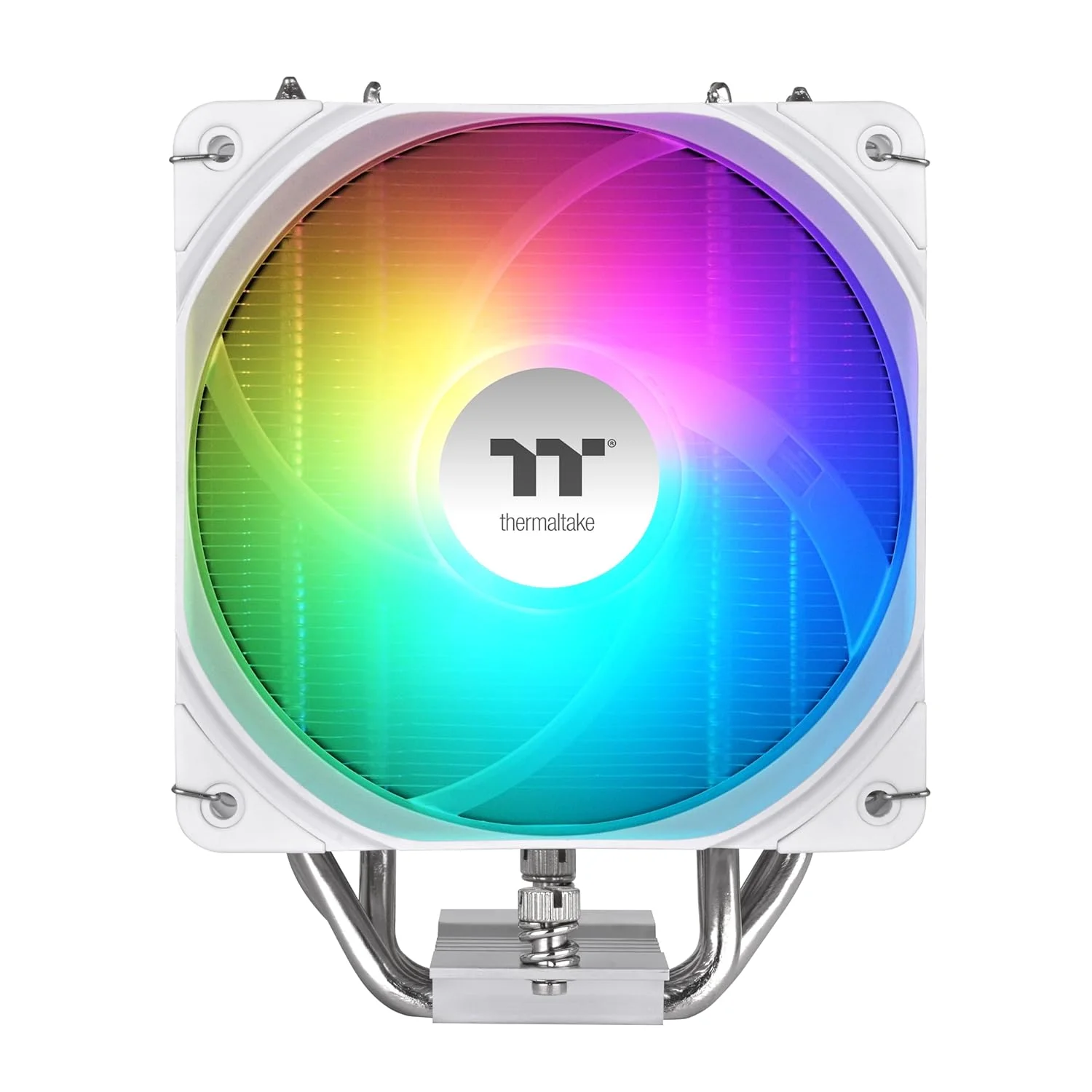 خنک کننده پردازنده Thermaltake UX500 ARGB سفید؛ دارای 5 لوله حرارتی مسی Ø6mm؛ فن PWM 120mm؛ 700~1800 دور در دقیقه؛ سازگار با Intel/AMD؛ تک برج؛ 260W TDP؛ سفید؛ CL-P145-AL12SW-A