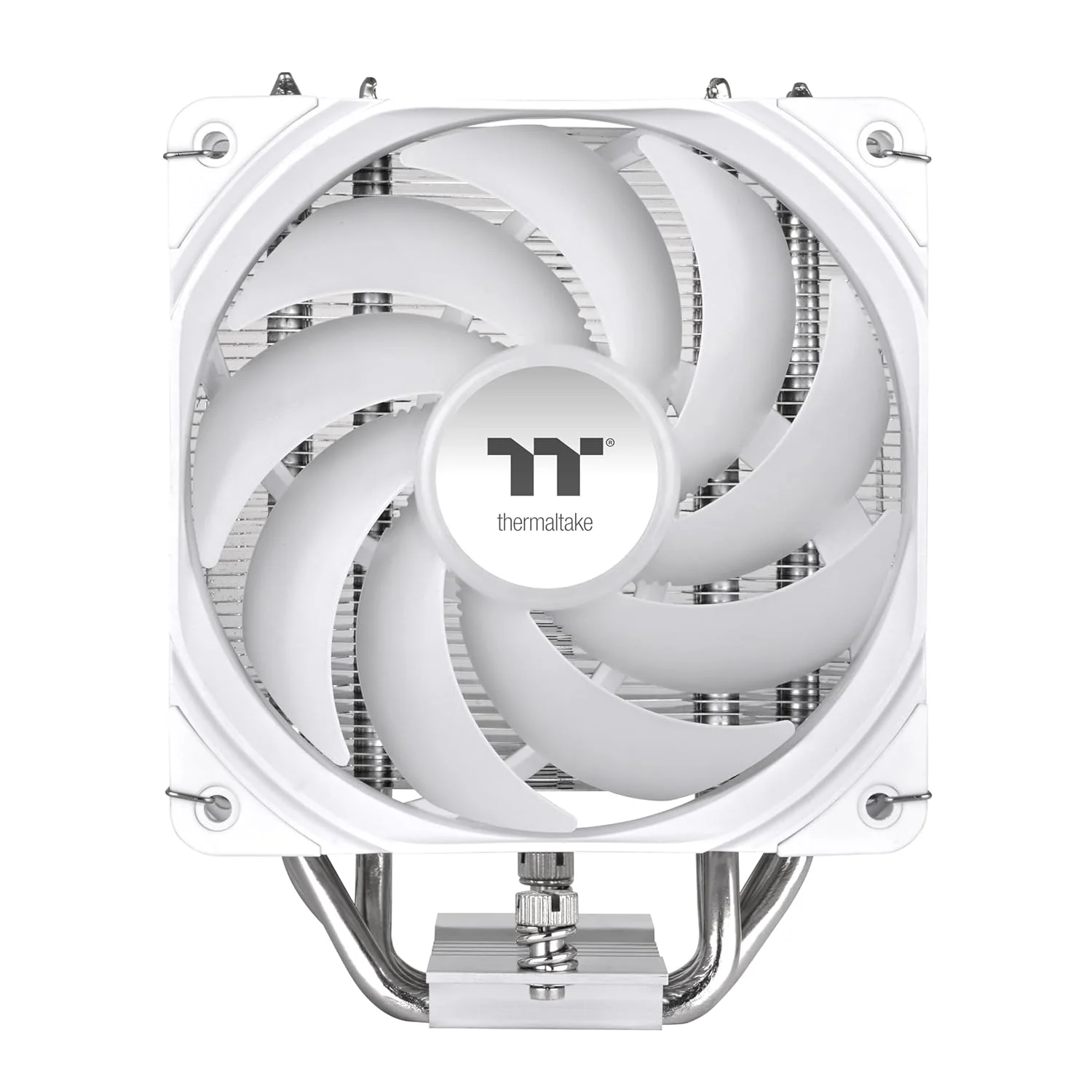 خنک کننده پردازنده Thermaltake UX500 ARGB سفید؛ دارای 5 لوله حرارتی مسی Ø6mm؛ فن PWM 120mm؛ 700~1800 دور در دقیقه؛ سازگار با Intel/AMD؛ تک برج؛ 260W TDP؛ سفید؛ CL-P145-AL12SW-A