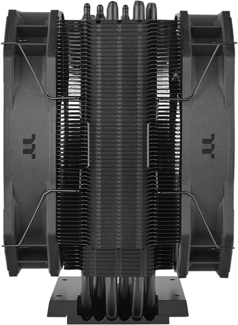 خنک کننده پردازنده Thermaltake WAIR؛ شش لوله حرارتی مسی Φ6mm؛ 2 عدد فن PWM 140mm؛ 500~1500 دور در دقیقه؛ تک برج؛ LGA 4677 و sTR5/SP6؛ 500W TDP؛ مشکی؛ CL-P140-CA14BL-A