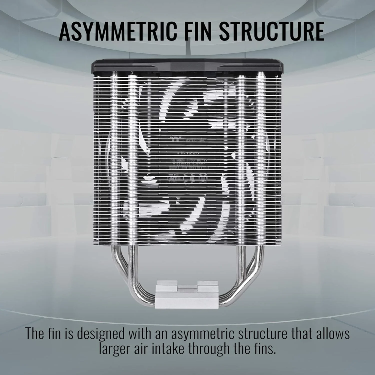 خنک کننده پردازنده Thermaltake TOUGHAIR 310 با توان حرارتی 170 وات، سوکت جهانی Intel/AMD (LGA 1200/1700)، فن PWM با فشار استاتیک بالا 120 میلی متری 2000 دور در دقیقه با لوله های حرارتی مسی با کارایی بالا CL-P074-AL12BL-A