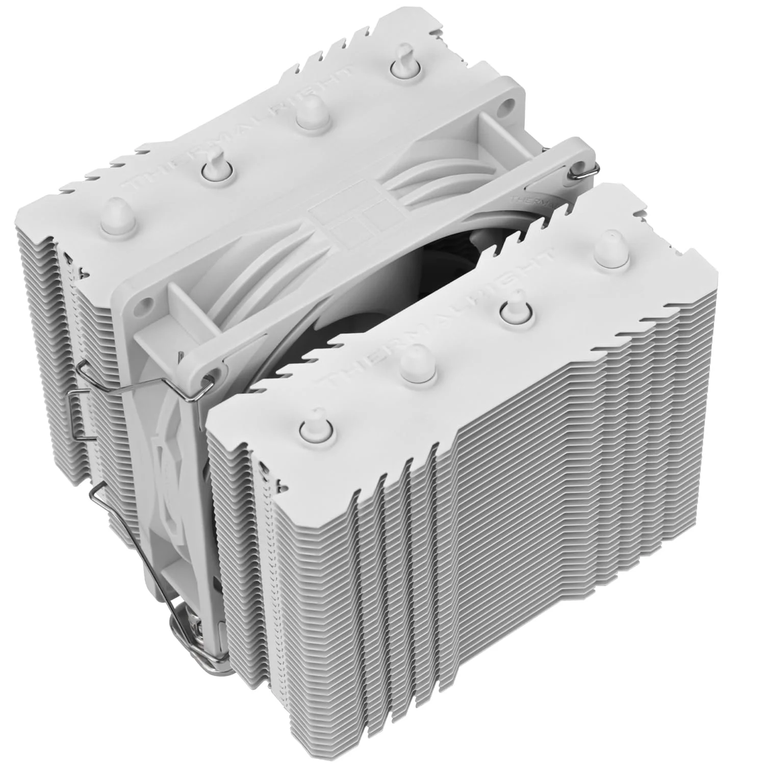 خنک کننده بادی پردازنده Peerless Assassin 90 SE سفید، هیت سینک پردازنده دو برج، با فن PWM بی صدا TL-P9W، خنک کننده پردازنده کامپیوتر برای AMD:AM4 AM5/1700/1851