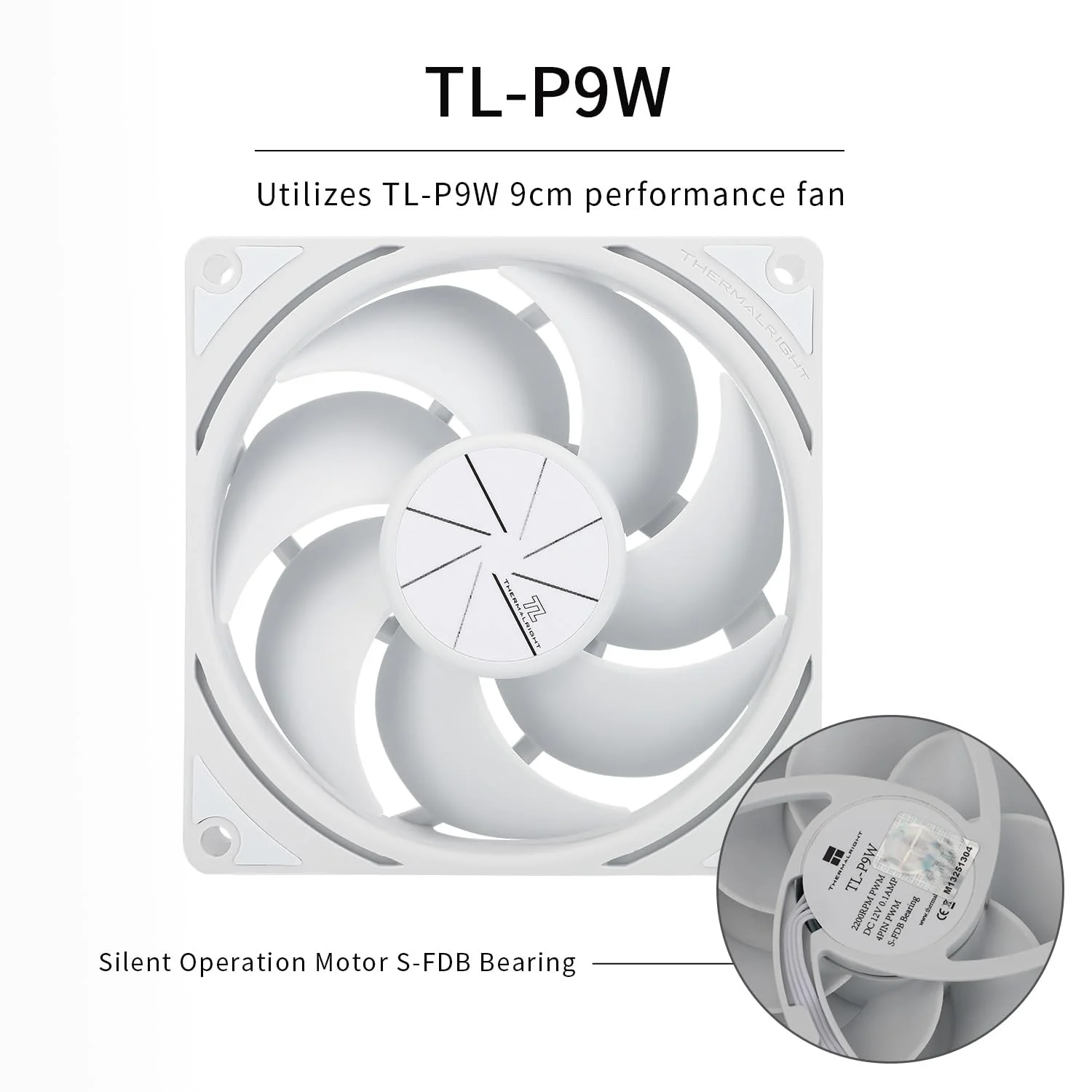 خنک کننده بادی پردازنده Peerless Assassin 90 SE سفید، هیت سینک پردازنده دو برج، با فن PWM بی صدا TL-P9W، خنک کننده پردازنده کامپیوتر برای AMD:AM4 AM5/1700/1851