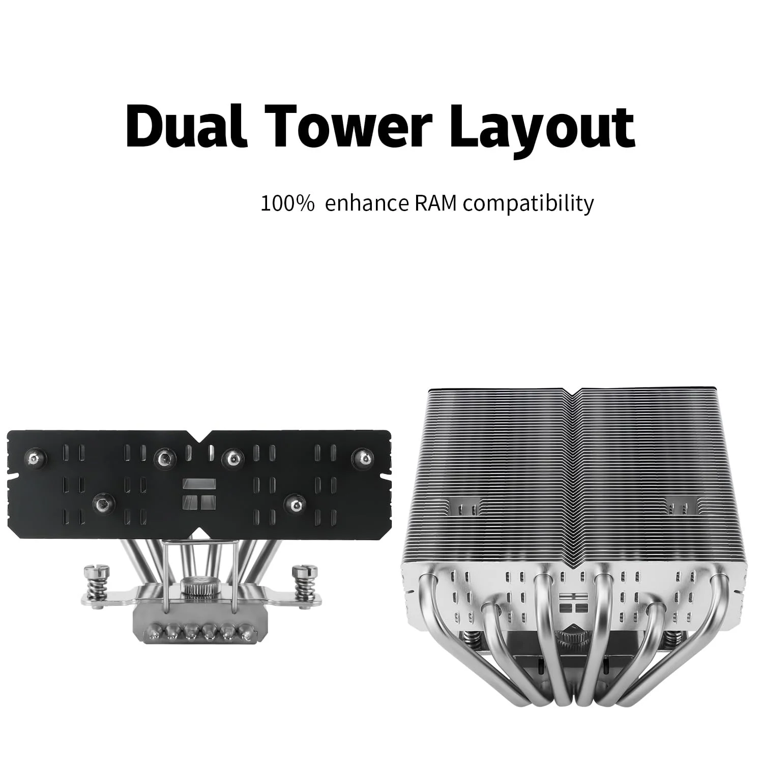 خنک کننده بادی پردازنده SI-100، دارای 6 لوله حرارتی 6 میلی‌متری، فن خنک کننده پردازنده TL-E12 PWM با بلبرینگ S-FDB V2.0، فناوری AGHP 3.0، برای AMD AM4 AM5/Intel 1150/1151/1200/1700/2011/1851