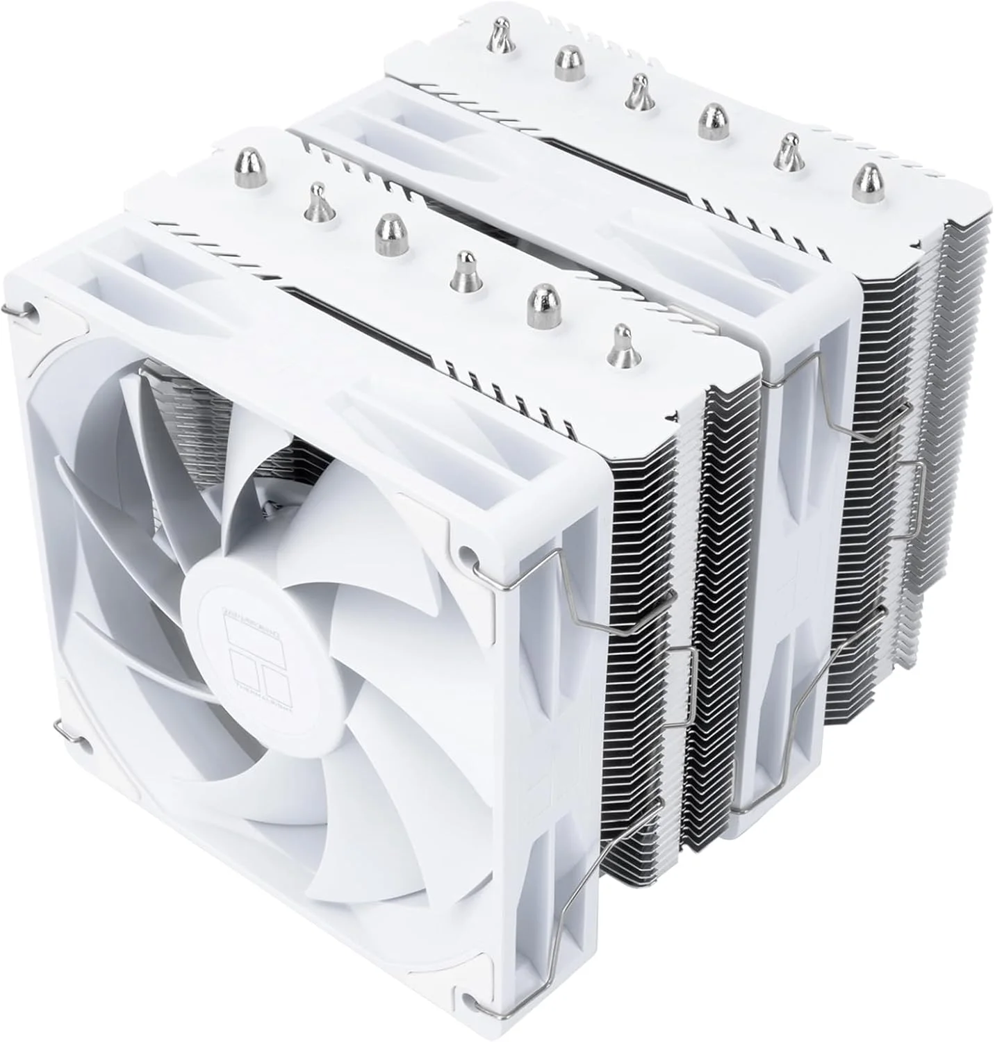 خنک کننده بادی پردازنده Thermalright Peerless Assassin 120 SE White V2 - دارای 6 لوله حرارتی با فناوری AGHP GEN 5.0 | فن های PWM 120 میلی متری با سرعت 1850 دور در دقیقه، برای Intel 1851/1700/115X/1200، AMD AM4/AM5