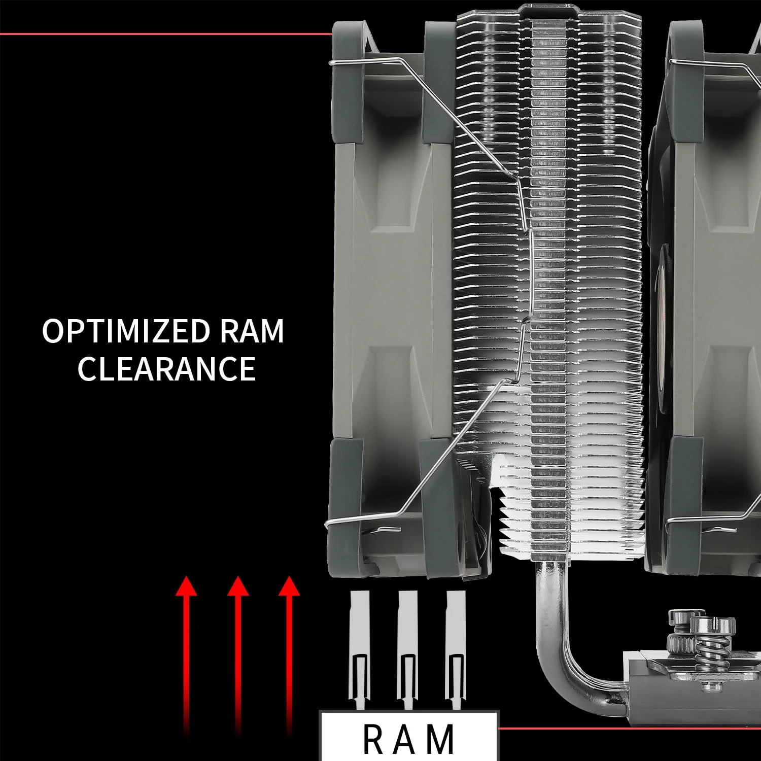 خنک‌کننده بادی پردازنده Peerless Assassin 120، مدل PA120، دارای 6 لوله حرارتی، فن دوگانه 120 میلی‌متری TL-C12 PWM، پوشش هیت سینک آلومینیومی، فناوری AGHP، برای AMD AM4 AM5/Intel 115X/1851/1200/1700/2011