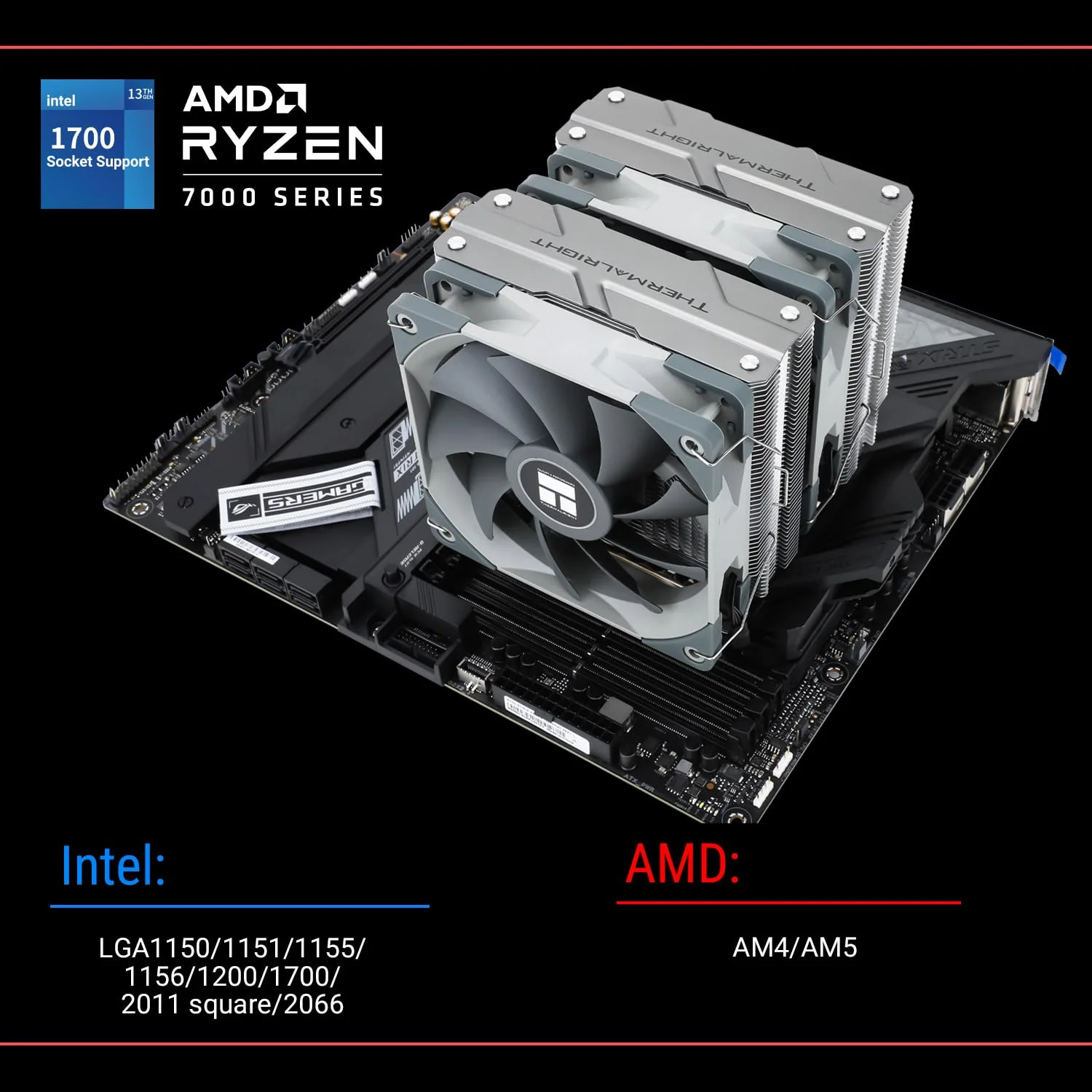 خنک‌کننده بادی پردازنده Peerless Assassin 120، مدل PA120، دارای 6 لوله حرارتی، فن دوگانه 120 میلی‌متری TL-C12 PWM، پوشش هیت سینک آلومینیومی، فناوری AGHP، برای AMD AM4 AM5/Intel 115X/1851/1200/1700/2011