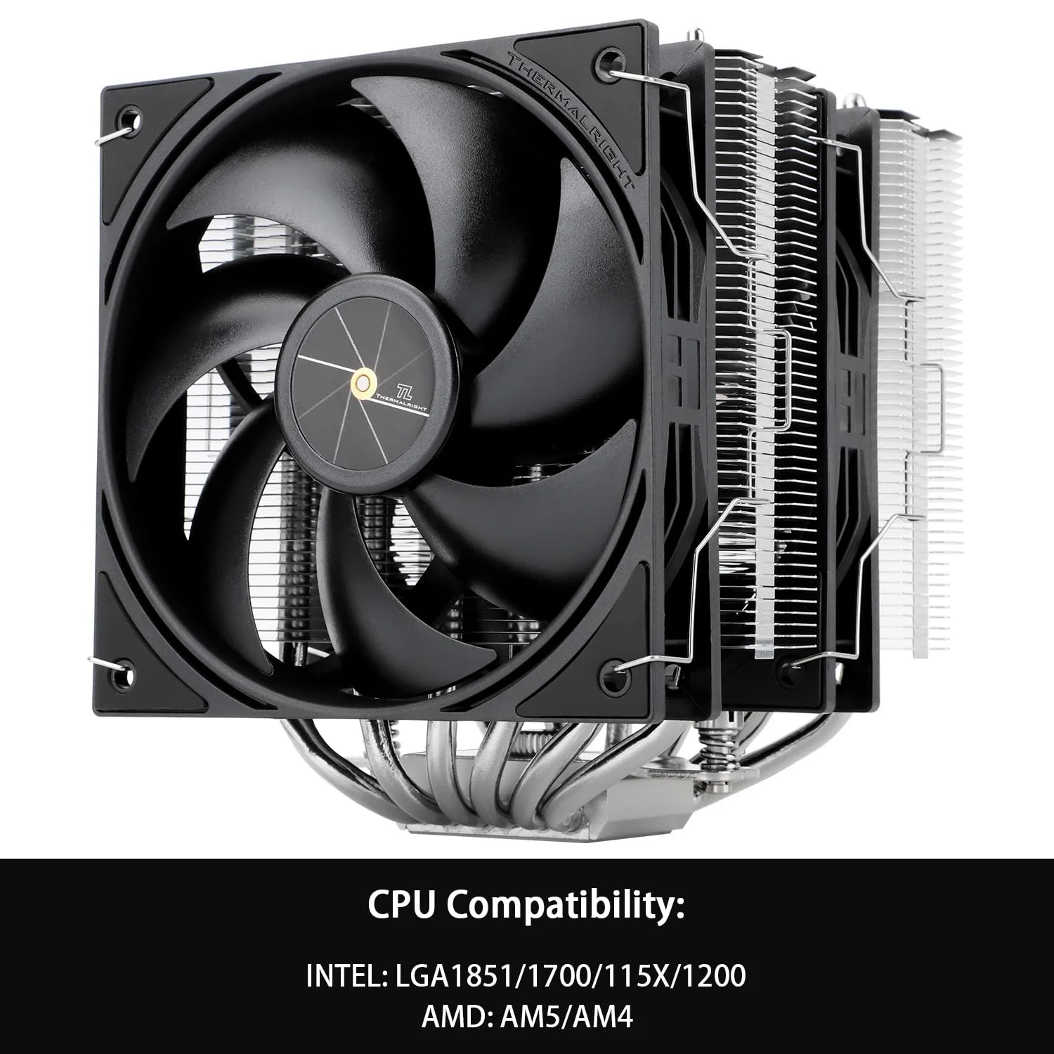 خنک کننده پردازنده Thermalright Peerless Assassin 120 SE V3، مجهز به 6 لوله حرارتی با فناوری AGHP، دو فن 120 میلی‌متری PWM، سرعت 2000 دور در دقیقه، نسل سوم PA120SE سازگار با سوکت‌های AM5/Intel LGA 1700/1851/115X/1200