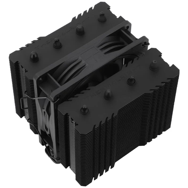 خنک‌کننده بادی پردازنده Thermalright Peerless Assassin 90 SE Black، خنک‌کننده دو برج، فن خنک‌کننده پردازنده 110 میلی‌متری، رادیاتور کامپیوتر، برای AMD:AM4/AM5/Intel LGA 1851/1700/115X/1200 (PA90SE Black)