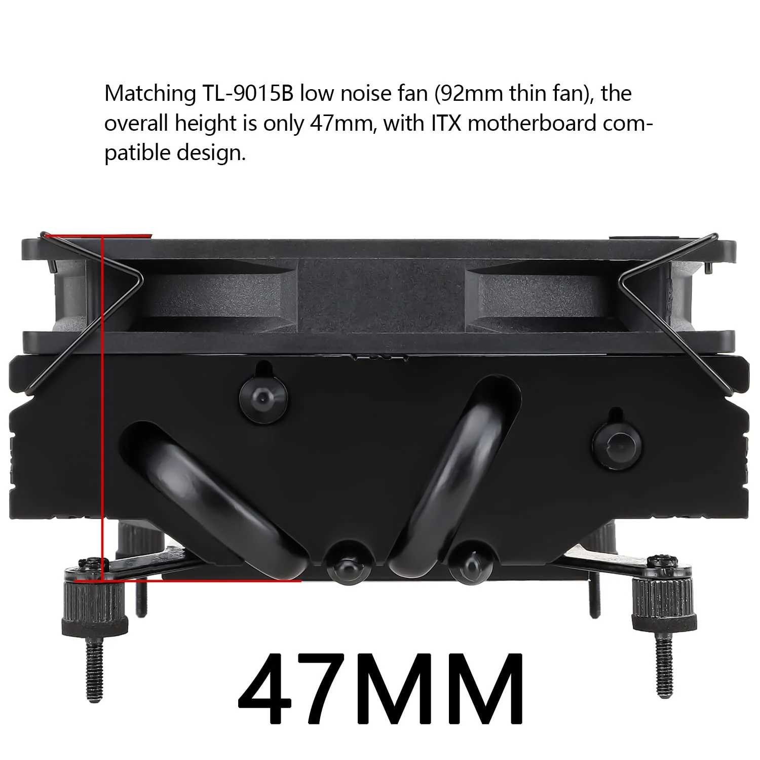 خنک کننده پردازنده کم ارتفاع Thermalright AXP90 X47 مشکی، با فن باریک PWM مدل TL-9015B با اندازه 92 میلیمتر، خنک کننده پردازنده ITX، فناوری AGHP، ارتفاع 47 میلیمتر، برای AMD AM4 AM5/Intel 1150/1151/1155/1851/1200/1700 (AXP90 X47 مشکی) خنک کننده پردازنده کم ارتفاع Thermalright AXP90 X47 مشکی، با فن باریک PWM مدل TL-9015B با اندازه 92 میلیمتر، خنک کننده پردازنده ITX، فناوری AGHP، ارتفاع 47 میلیمتر، برای AMD AM4 AM5/Intel 1150/1151/1155/1851/1200/1700 (AXP90 X47 مشکی)