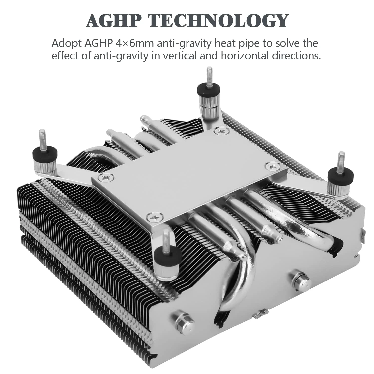 خنک‌کننده پردازنده Thermalright AXP-90 X53 با فن PWM مدل TL-9015 سایز 90 میلی‌متری، 4 لوله حرارتی، ارتفاع 53 میلی‌متر، برای AMD AM4/Intel LGA 1150/1151/1155/1851/1200 (AXP-90 X53)