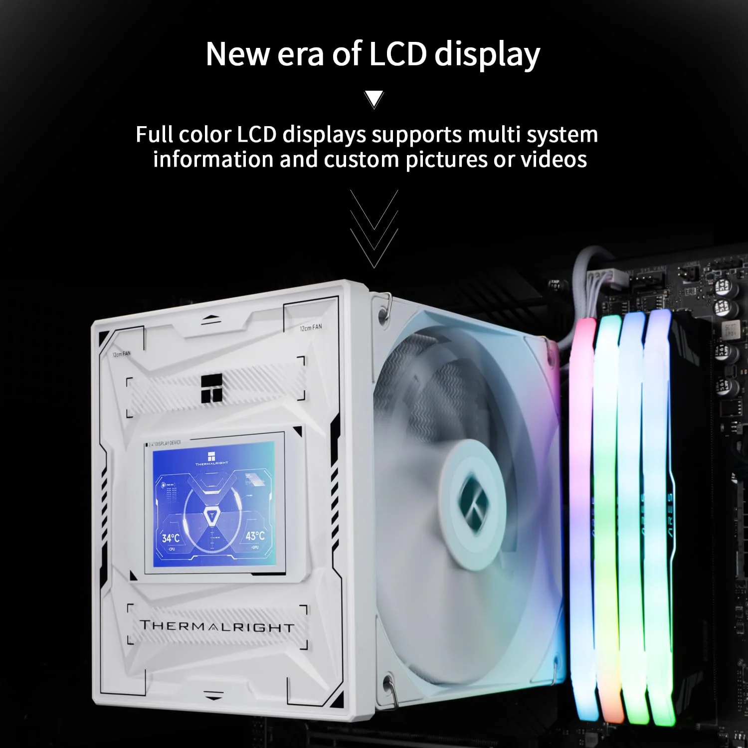 خنککننده پردازنده Thermalright Burst Assassin 120 Vision White، صفحه نمایش LCD با رزولوشن 320x240 اینچ، رادیاتور با عملکرد بالا، برای LGA1851/1700 و AM4/AM5، خنک کننده پردازنده با ارتفاع 156 میلیمتر خنککننده پردازنده Thermalright Burst Assassin 120 Vision White، صفحه نمایش LCD با رزولوشن 320x240 اینچ، رادیاتور با عملکرد بالا، برای LGA1851/1700 و AM4/AM5، خنک کننده پردازنده با ارتفاع 156 میلیمتر