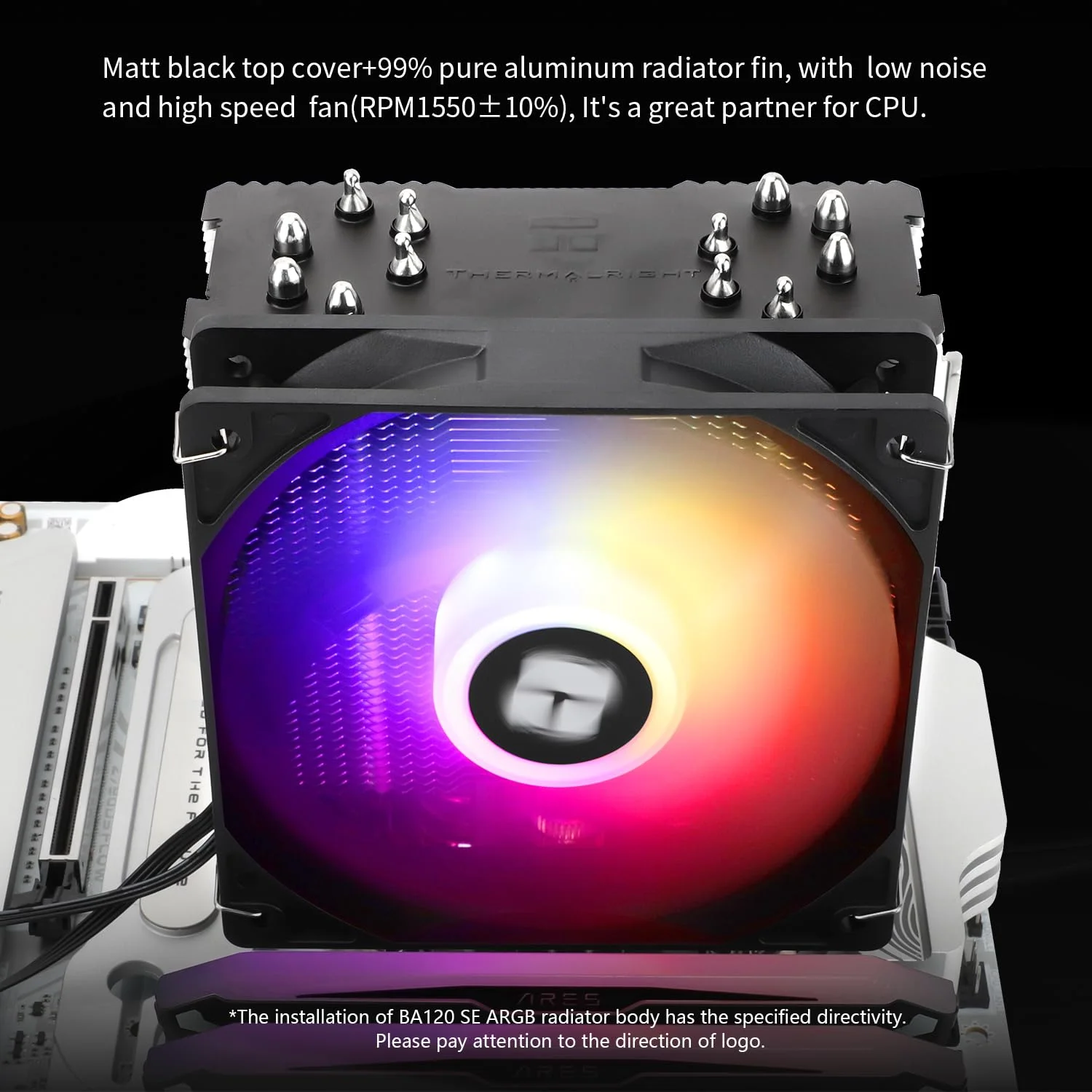 خنک کننده بادی پردازنده Thermalright Burst Assassin 120 SE ARGB، فن بی صدای PWM مدل TL-C12C-S با اندازه 120 میلی متر، دارای 6 لوله حرارتی 6 میلی متری و برج خنک کننده تکی، سازگار با AMD:AM4/AM5 و Intel LGA1851/1700/1150/1151/1200 خنک کننده بادی پردازنده Thermalright Burst Assassin 120 SE ARGB، فن بی صدای PWM مدل TL-C12C-S با اندازه 120 میلی متر، دارای 6 لوله حرارتی 6 میلی متری و برج خنک کننده تکی، سازگار با AMD:AM4/AM5 و Intel LGA1851/1700/1150/1151/1200