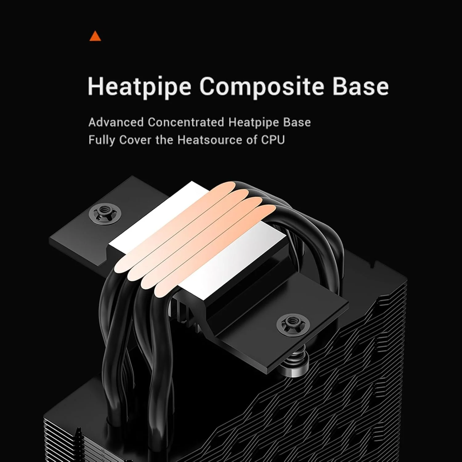 خنک کننده بادی پردازنده PCCOOLER با نمایشگر دیجیتال، نسخه ARGB، 4 لوله حرارتی، خنک کننده برجی بی صدا با عملکرد بالا، LGA 115X/1200/1700/1851، AM4/AM5 (CPS RT400 Digital ARGB BK)