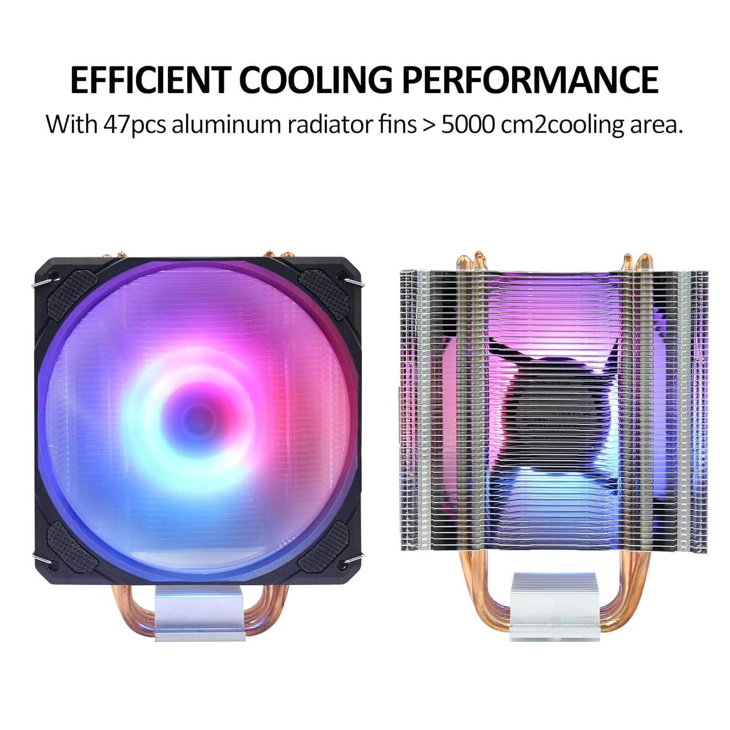 خنک کننده پردازنده بادی PANO-MOUNTS با نور ARGB همگام سازی شده 120 میلی متری، فن های PWM 4 پین، 4 لوله حرارتی TDP 210W و سازگار با مادربردهای AMD/Intel LGA 1700 LGA 1200 خنک کننده پردازنده بادی PANO-MOUNTS با نور ARGB همگام سازی شده 120 میلی متری، فن های PWM 4 پین، 4 لوله حرارتی TDP 210W و سازگار با مادربردهای AMD/Intel LGA 1700 LGA 1200