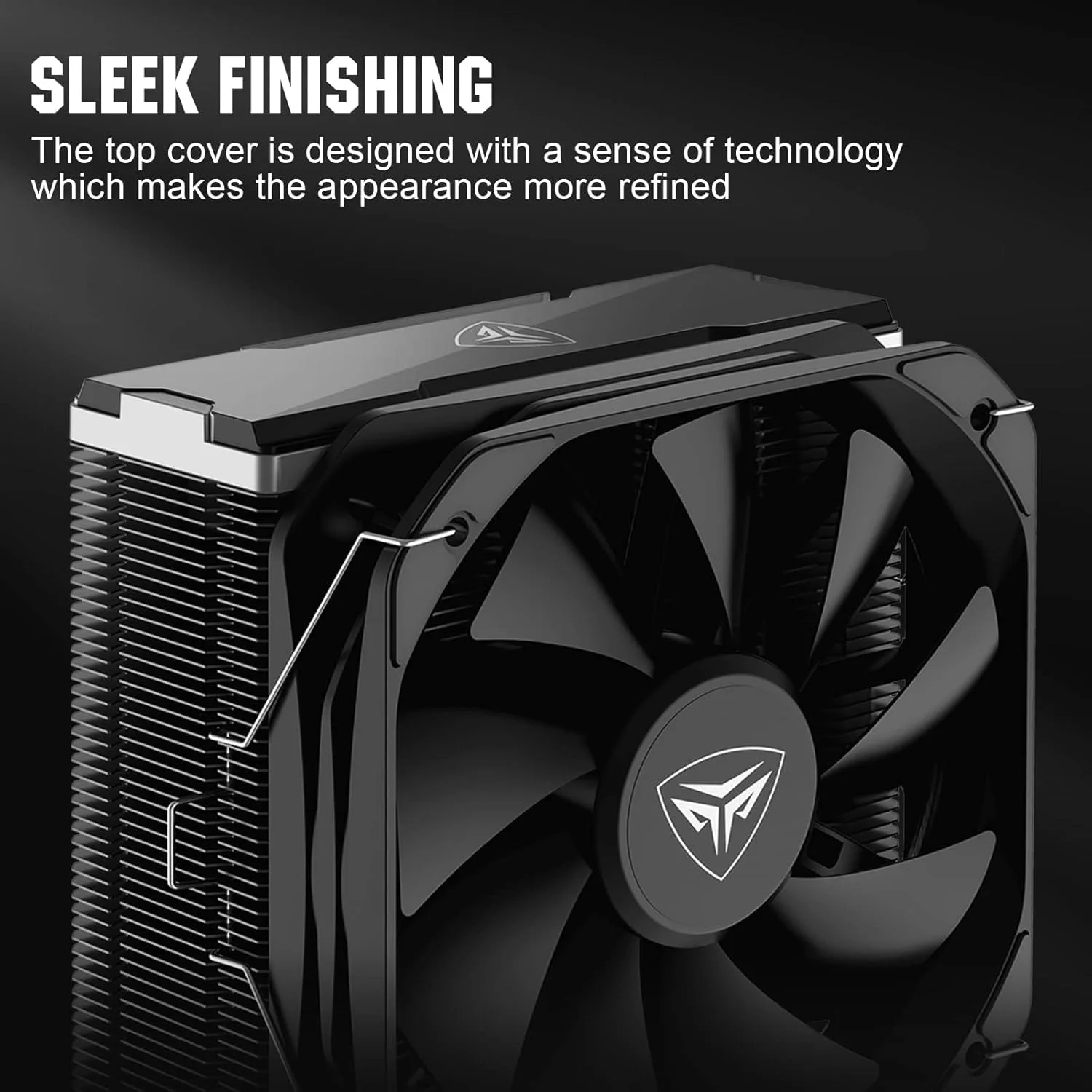 خنک کننده پردازنده PCCOOLER CPS K6، خنک کننده هوای 6 لوله حرارتی ضد جاذبه 250 وات، فن های توربو PWM 130 میلی متری، خنک کننده هوای پردازنده برای AMD AM4 AM5/ Intel LGA 1700/115X/1200، فن خنک کننده پردازنده 6 لوله حرارتی مشکی