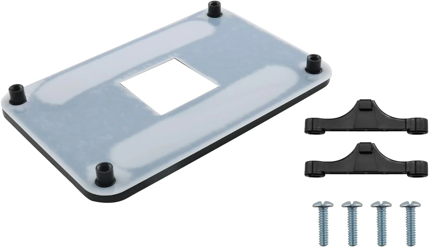 براکت خنک کننده پردازنده مادربرد AM5 کامپیوتر رومیزی DGZZI، صفحه پشتی فولادی 3.54x2.13 اینچ برای محافظت در برابر تغییر شکل، سازگار با خنک کننده های بادی یا آبی نوع قلاب، مشکی