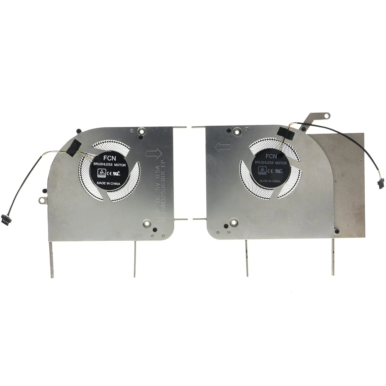 فن خنک کننده CPU و GPU برای ایسوس ProArt StudioBook 17 H700 W700 W700G2T W700G3T، 2.5 وات، 5 ولت، 4000 دور در دقیقه، 10 دسی بل، 4 پین، هوای اجباری، فن خنک کننده لپ تاپ