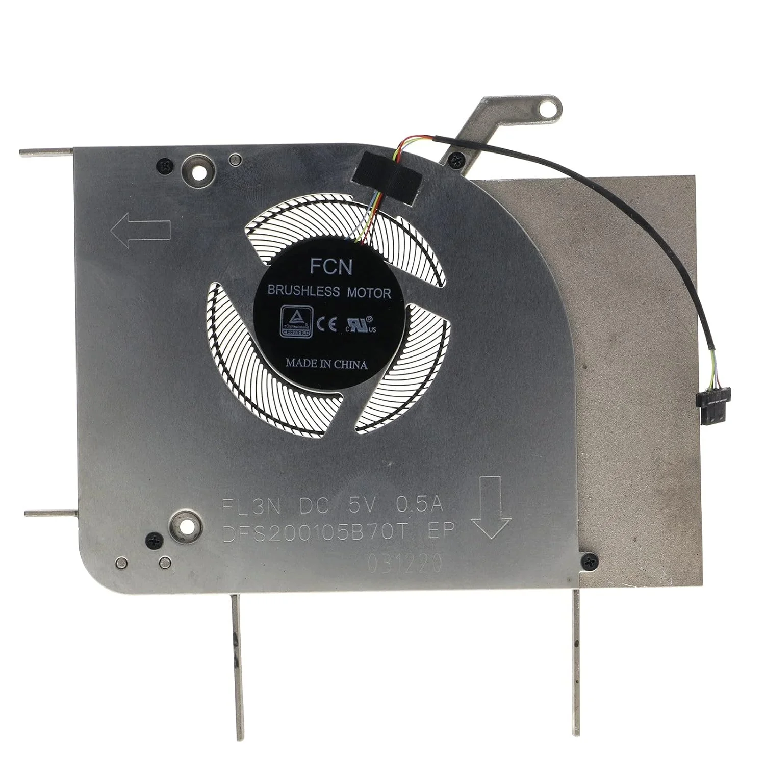 فن خنک کننده CPU و GPU برای ایسوس ProArt StudioBook 17 H700 W700 W700G2T W700G3T، 2.5 وات، 5 ولت، 4000 دور در دقیقه، 10 دسی بل، 4 پین، هوای اجباری، فن خنک کننده لپ تاپ