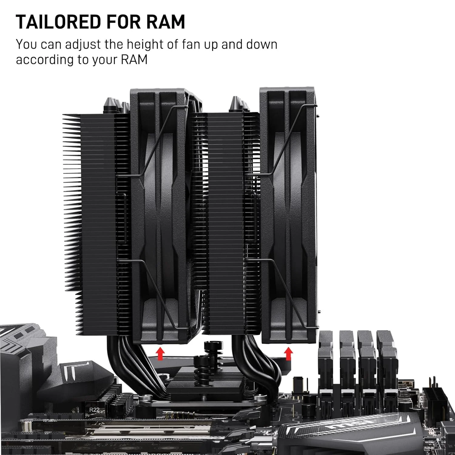 خنک کننده بادی پردازنده DARKROCK DT6، دو برج با 6 لوله حرارتی مسی، 2 عدد فن 120 میلی متری PWM برای عملکرد کم صدا، نصب آسان - براکت برای Intel LGA 1851/1700/1200/115X و AMD AM5/AMD4 - مشکی خنک کننده بادی پردازنده DARKROCK DT6، دو برج با 6 لوله حرارتی مسی، 2 عدد فن 120 میلی متری PWM برای عملکرد کم صدا، نصب آسان - براکت برای Intel LGA 1851/1700/1200/115X و AMD AM5/AMD4 - مشکی