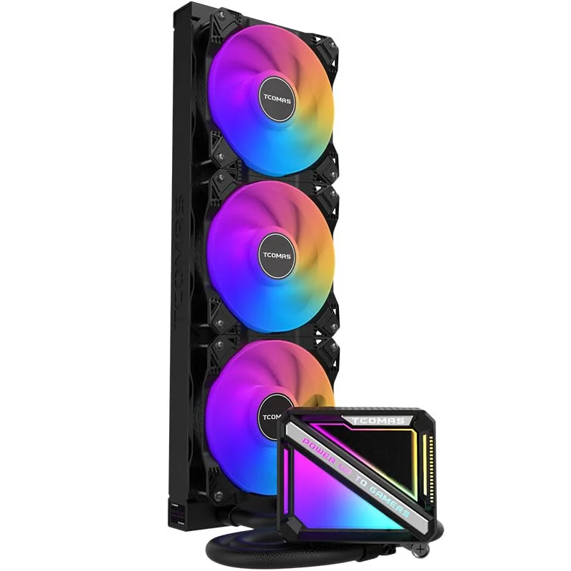 خنک کننده مایع رادیاتور 360 میلی متری LE200 – سیستم خنک کننده آبی ARGB با کارایی بالا، فن های کنترل شده PWM، پشتیبانی از Intel LGA1700 و AMD AM5/AM4